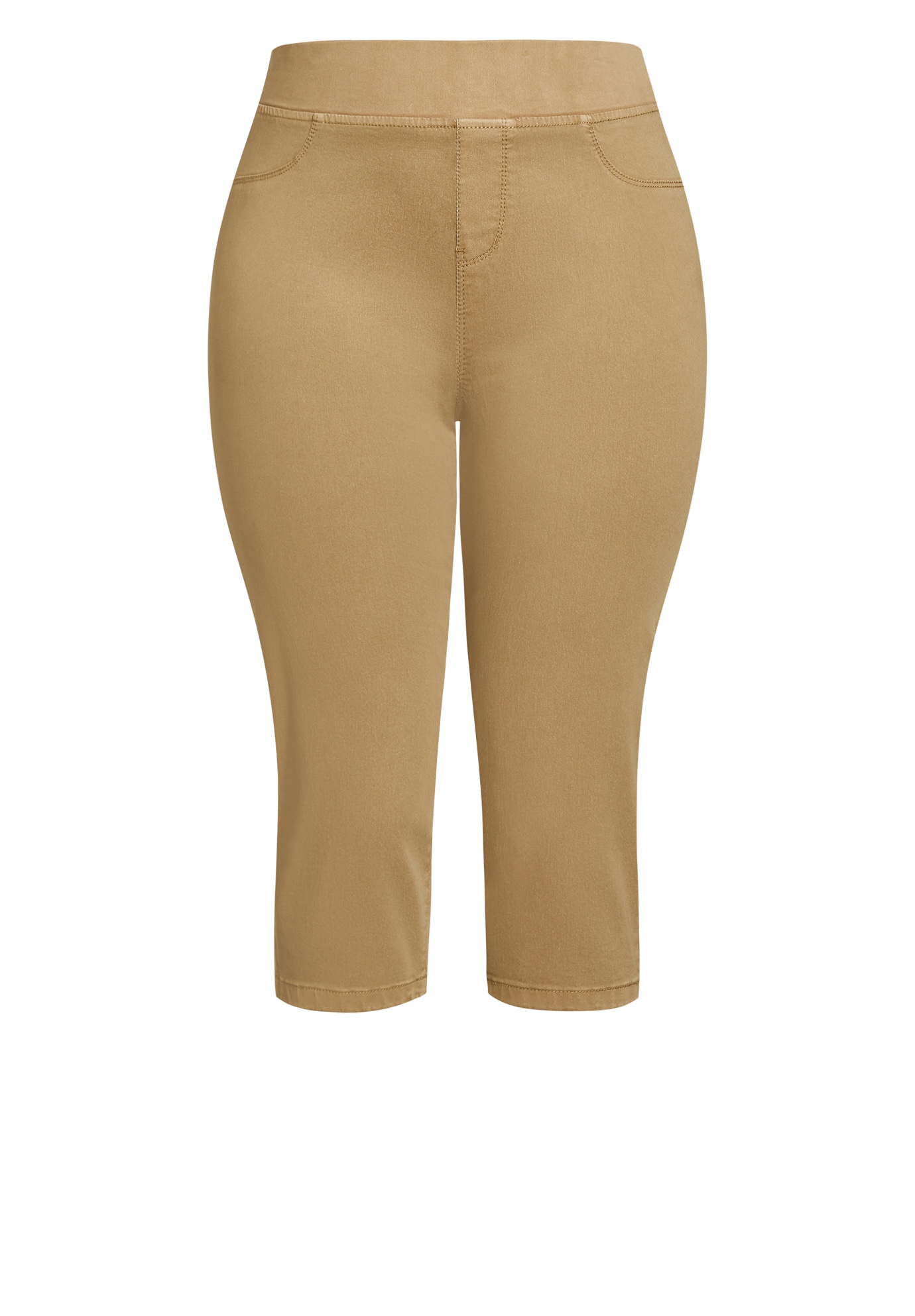 Avenue Women's Plus Size Butter Denim Pull On Crop Jean - Picture 14 of 30