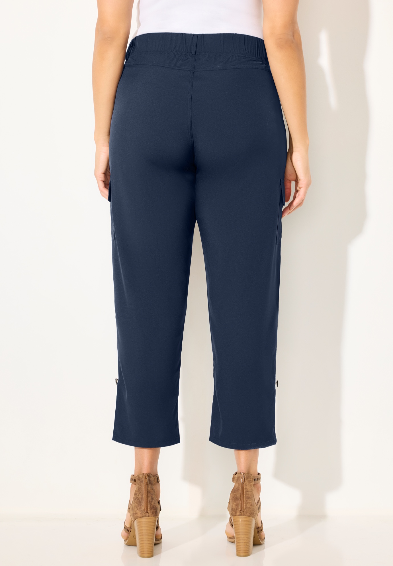 Catherines Women's Plus Size Ari Performance Convertible Cargo Pant - Picture 11 of 18