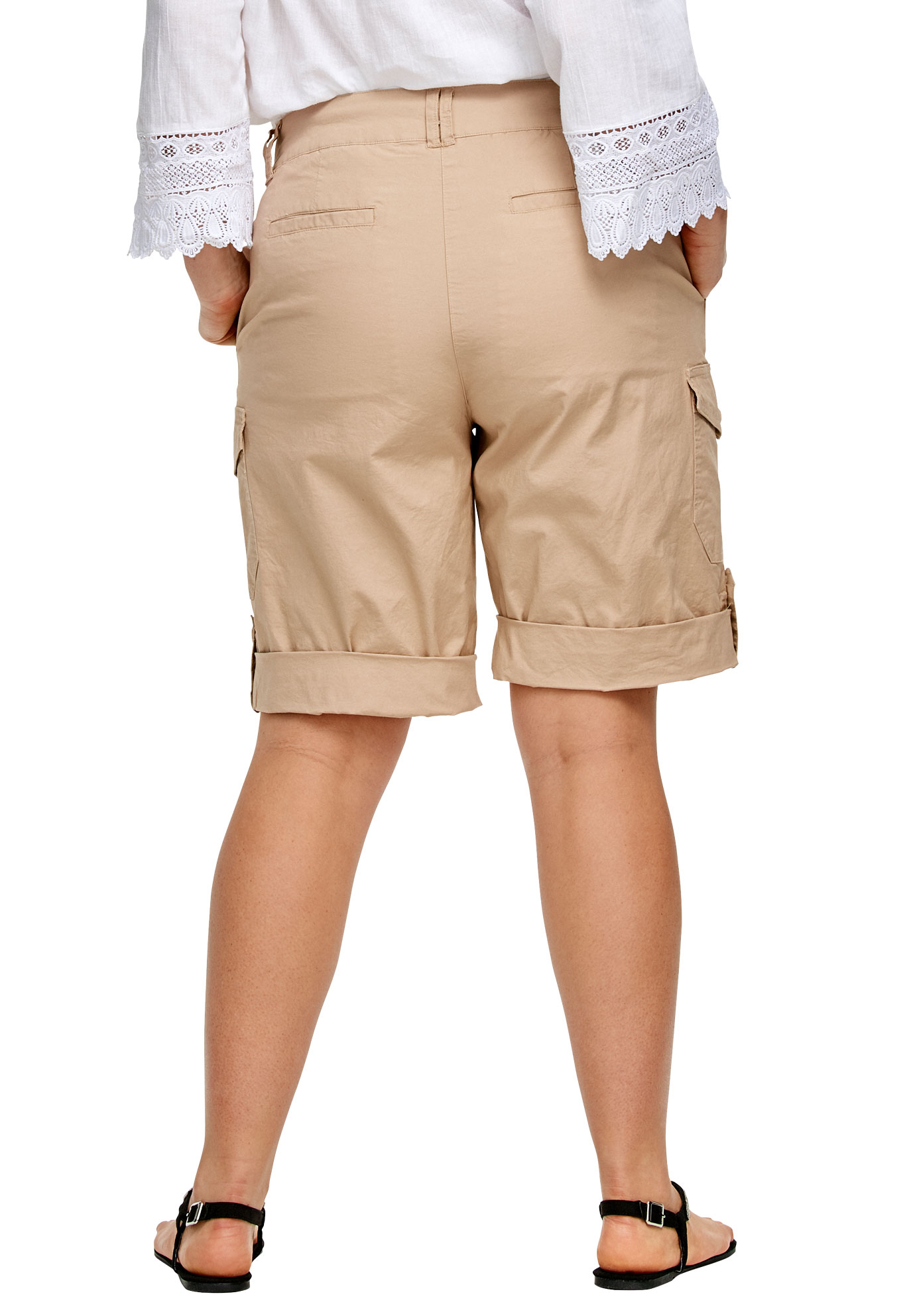 ellos Women's Plus Size Convertible Cargo Shorts eBay
