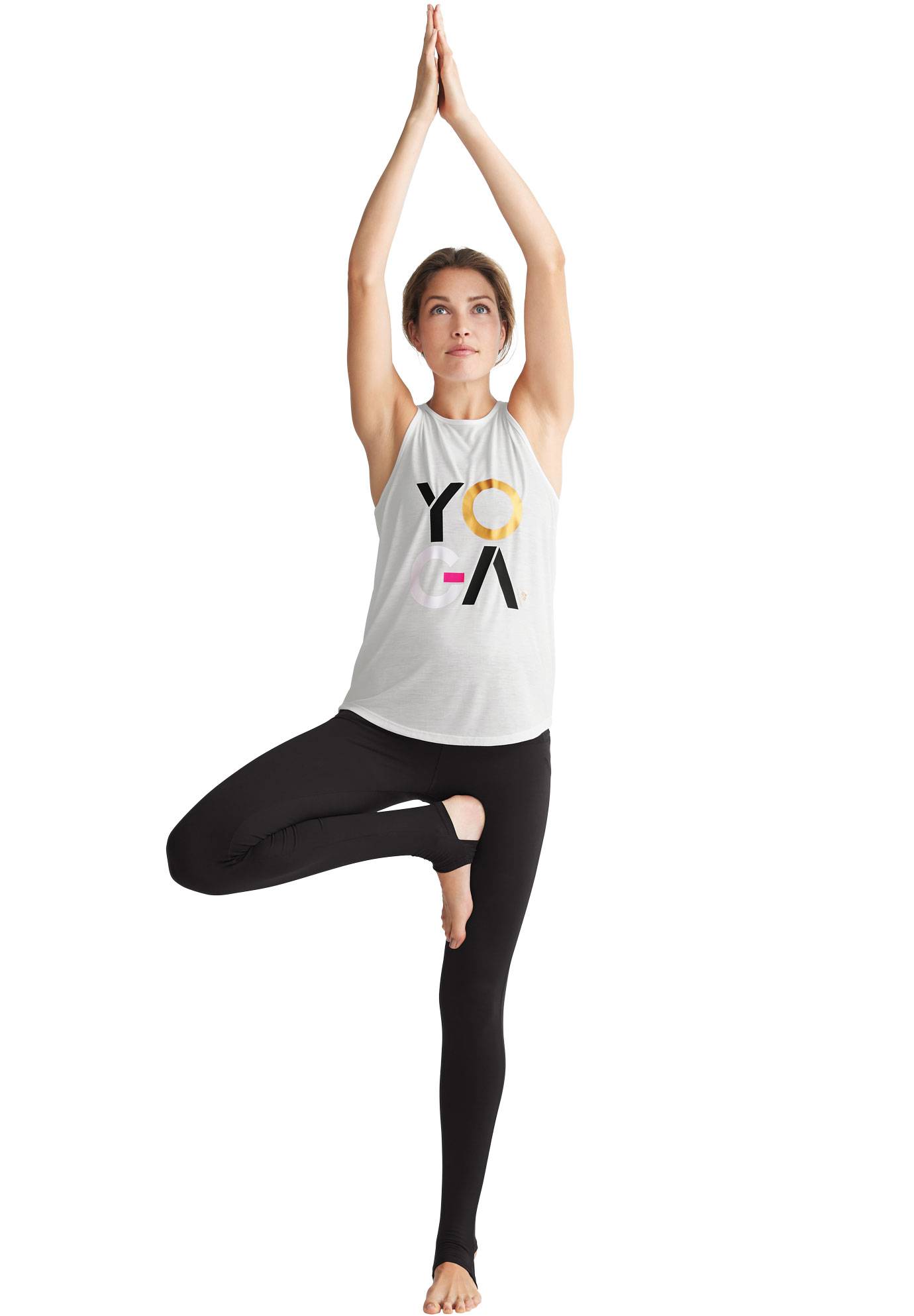 ellos Women's Screen-print Yoga Tank Top