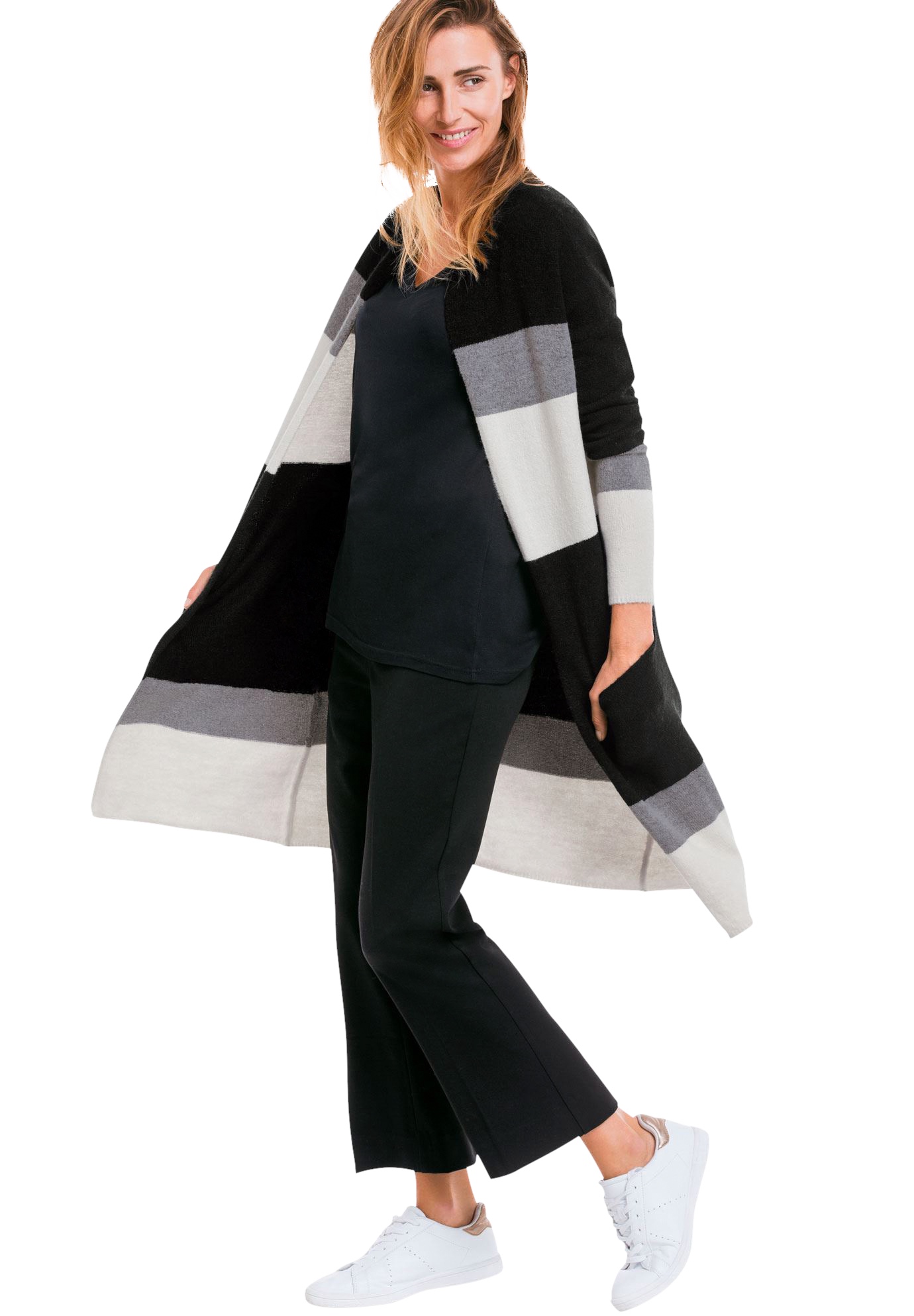 plus size long black cardigan sweater