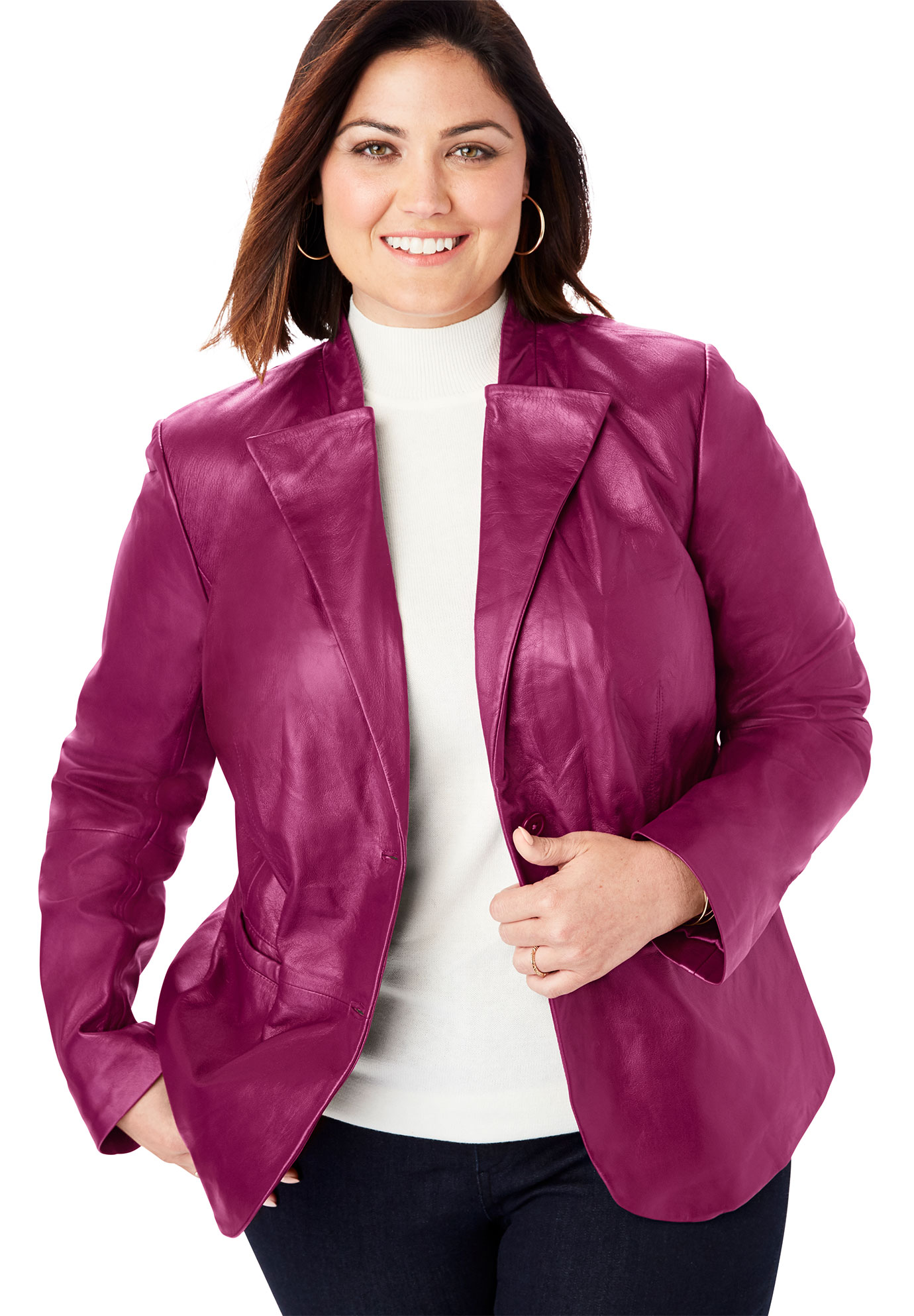 plus size leather peplum jacket