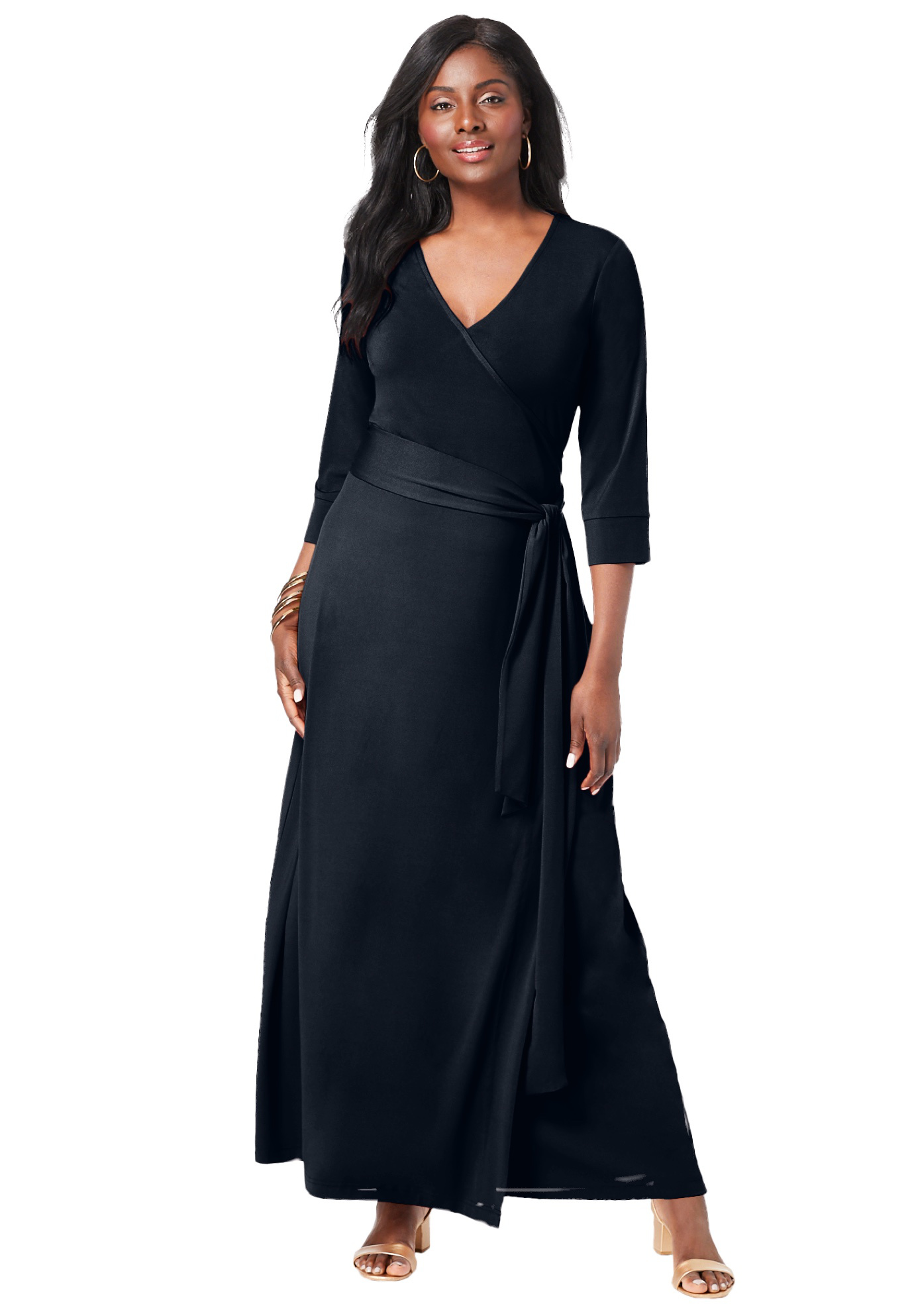 Faux Wrap Maxi Dress | eBay