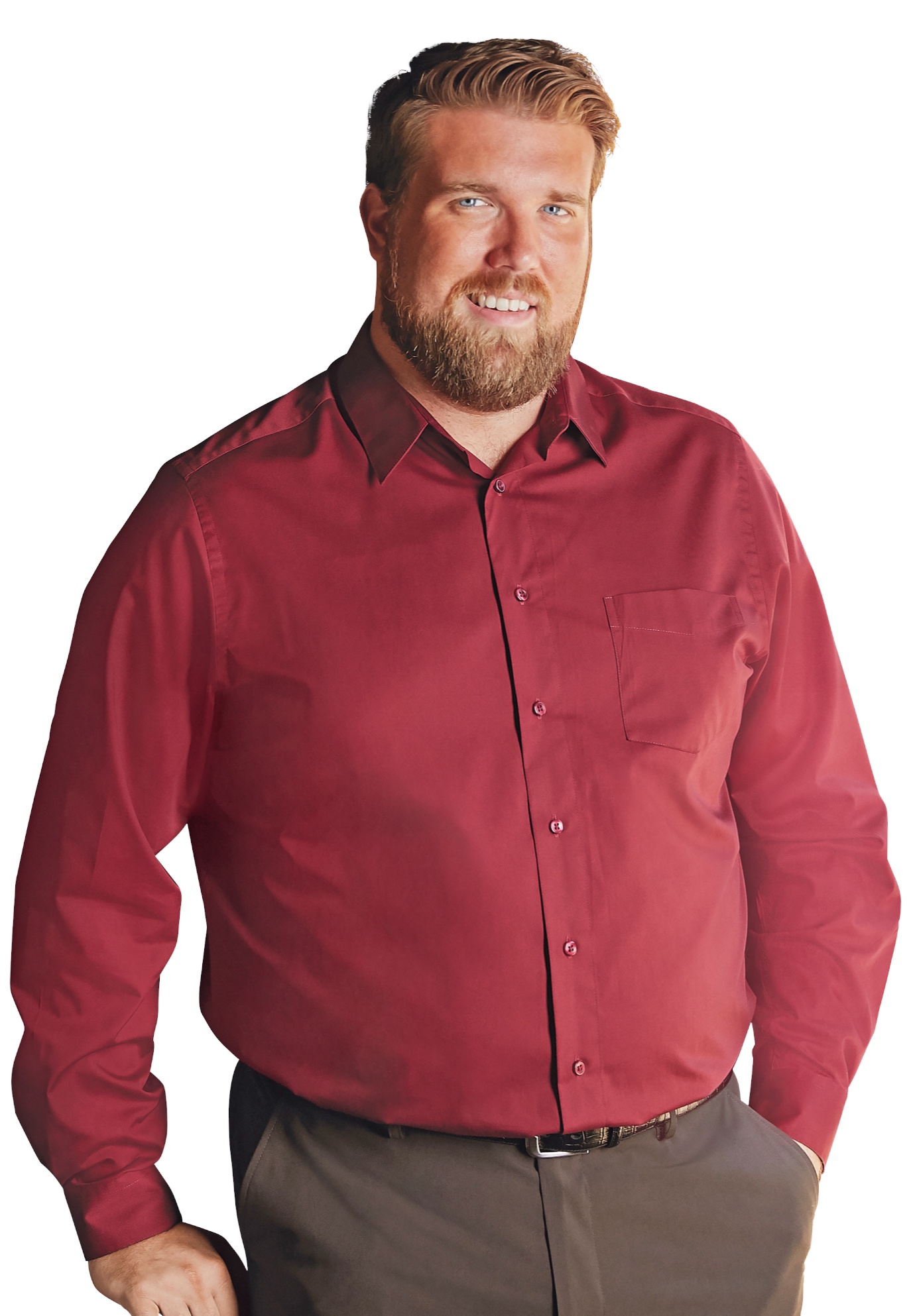Tall No Hassle Long-Sleeve Dress Shirt 