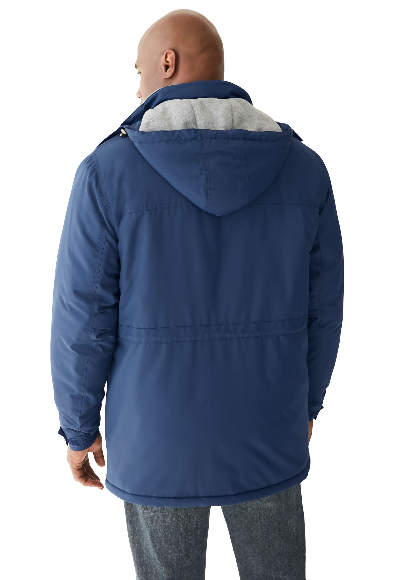 Herrenmode 5x 3x 8x 7x Men Big & Tall Black Thermal Lined Coat Jacket