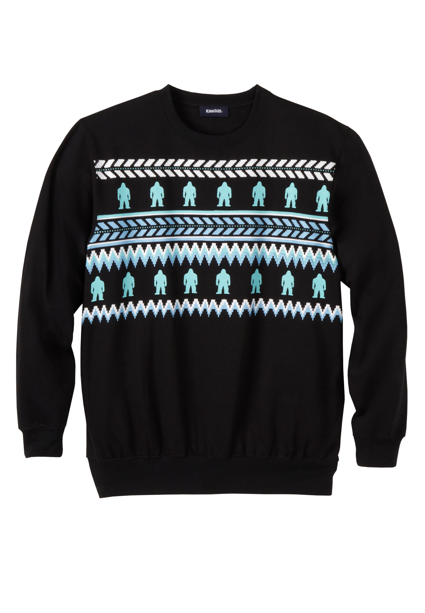 Kingsize Men's Big & Tall Graphic Fleece Sweatshirt