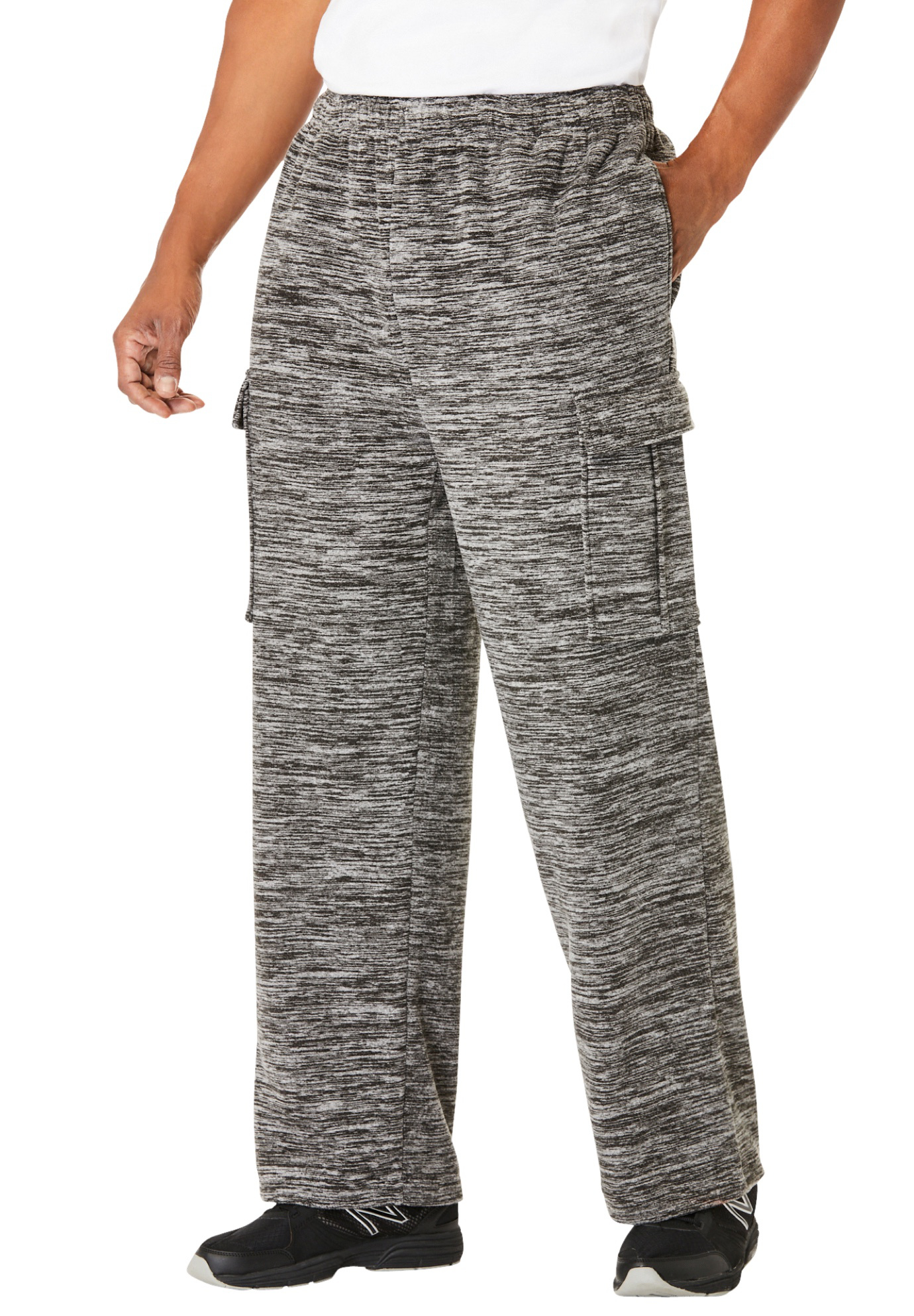 Kingsize Men's Big & Tall Explorer Plush Fleece Cargo Pants