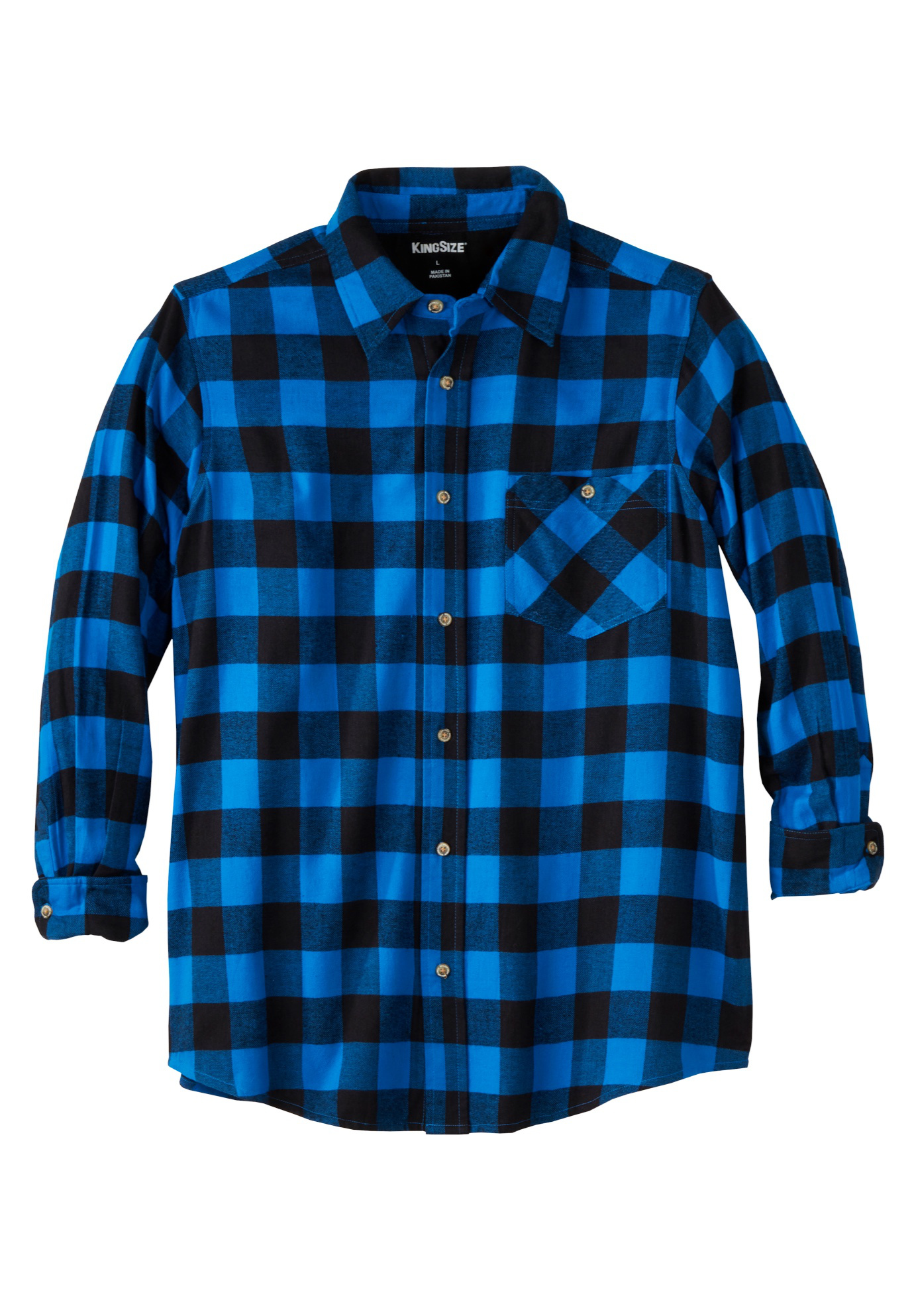 Boulder Creek By Kingsize Men's Big & Tall &trade; Flannel Shirt