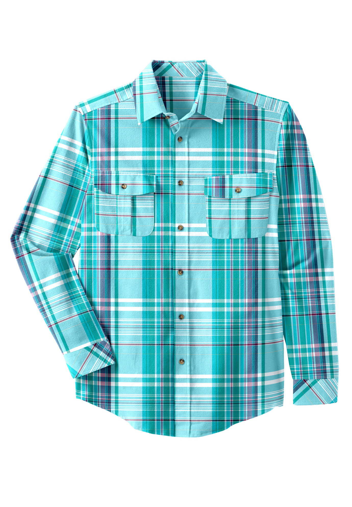 KingSize Men's Big & Tall Plaid Flannel Shirt