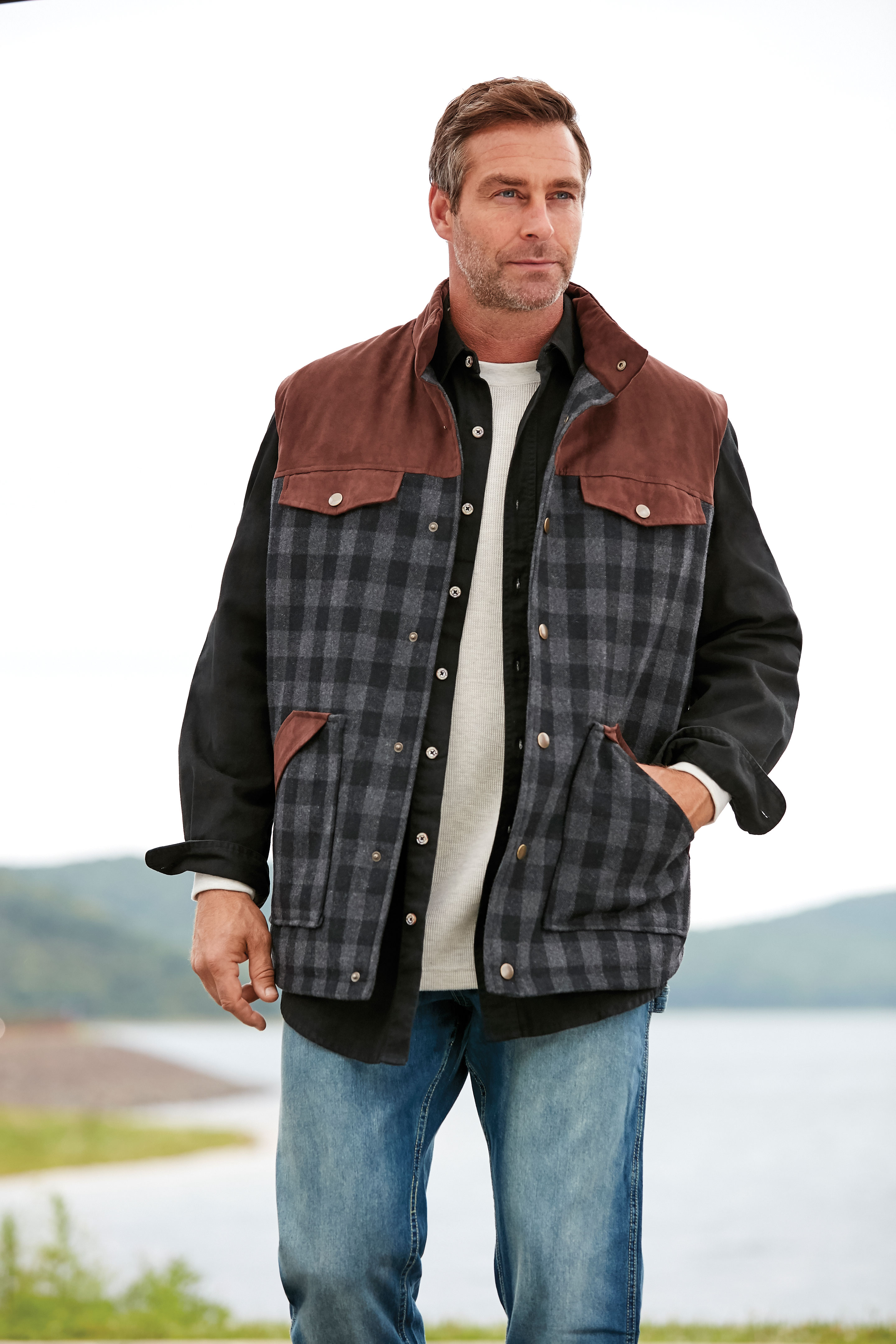 Vests Jackets & Coats Boulder Creek Mens Big & Tall Quilted Vest Men