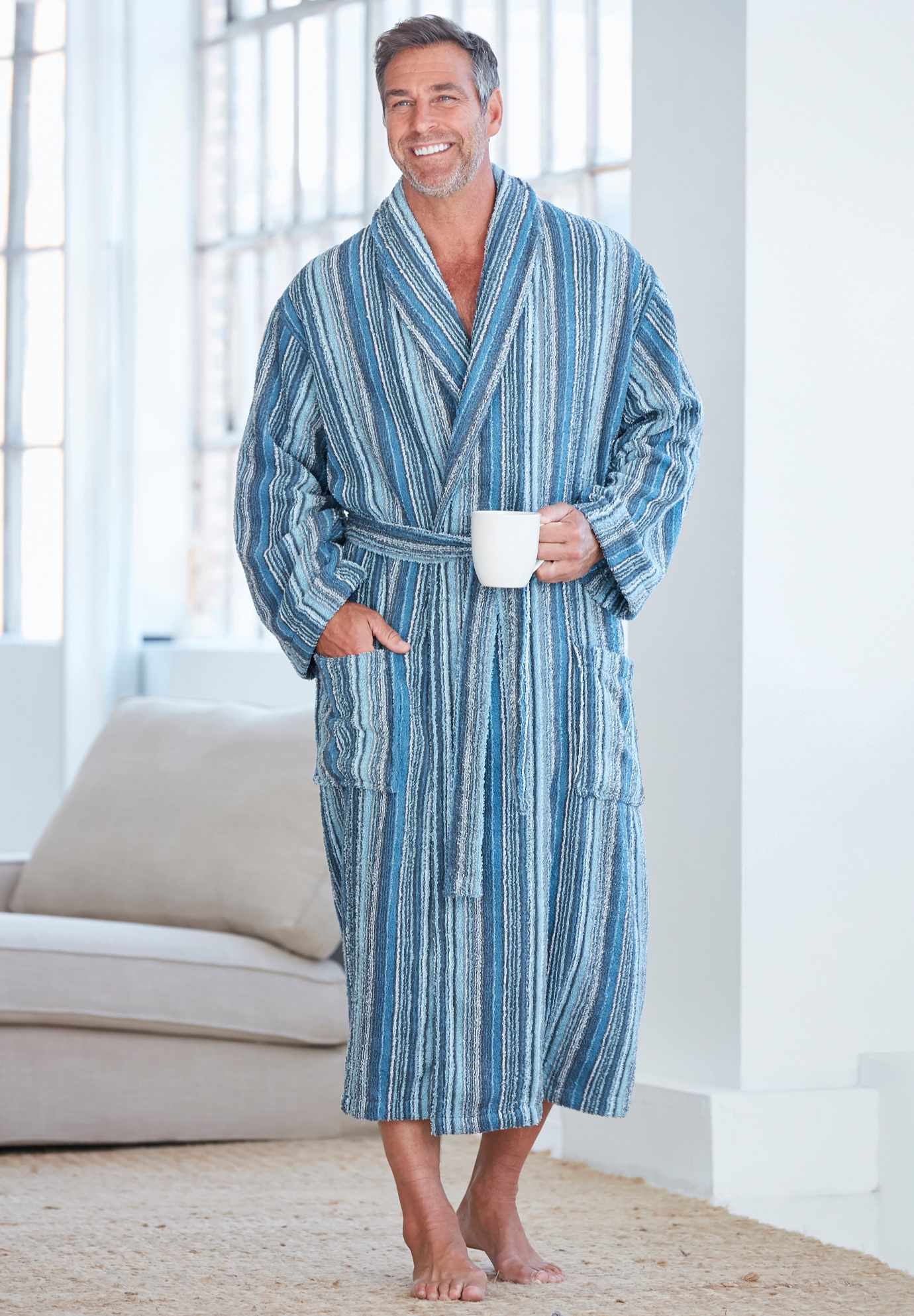 Kingsize Men's Big & Tall Terry Bathrobe With Pockets eBay