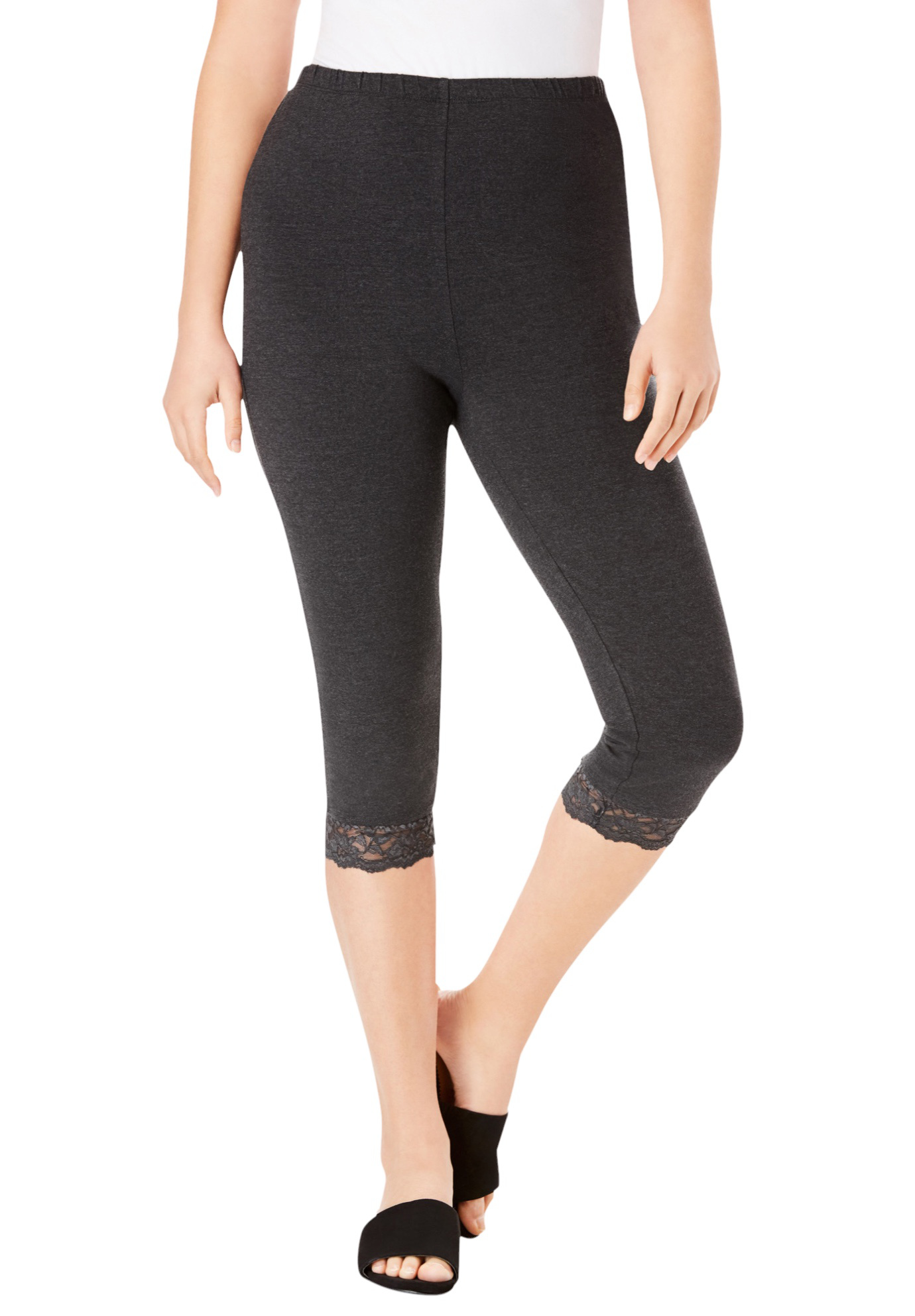 Roaman's Women's Plus Size Petite Lace 