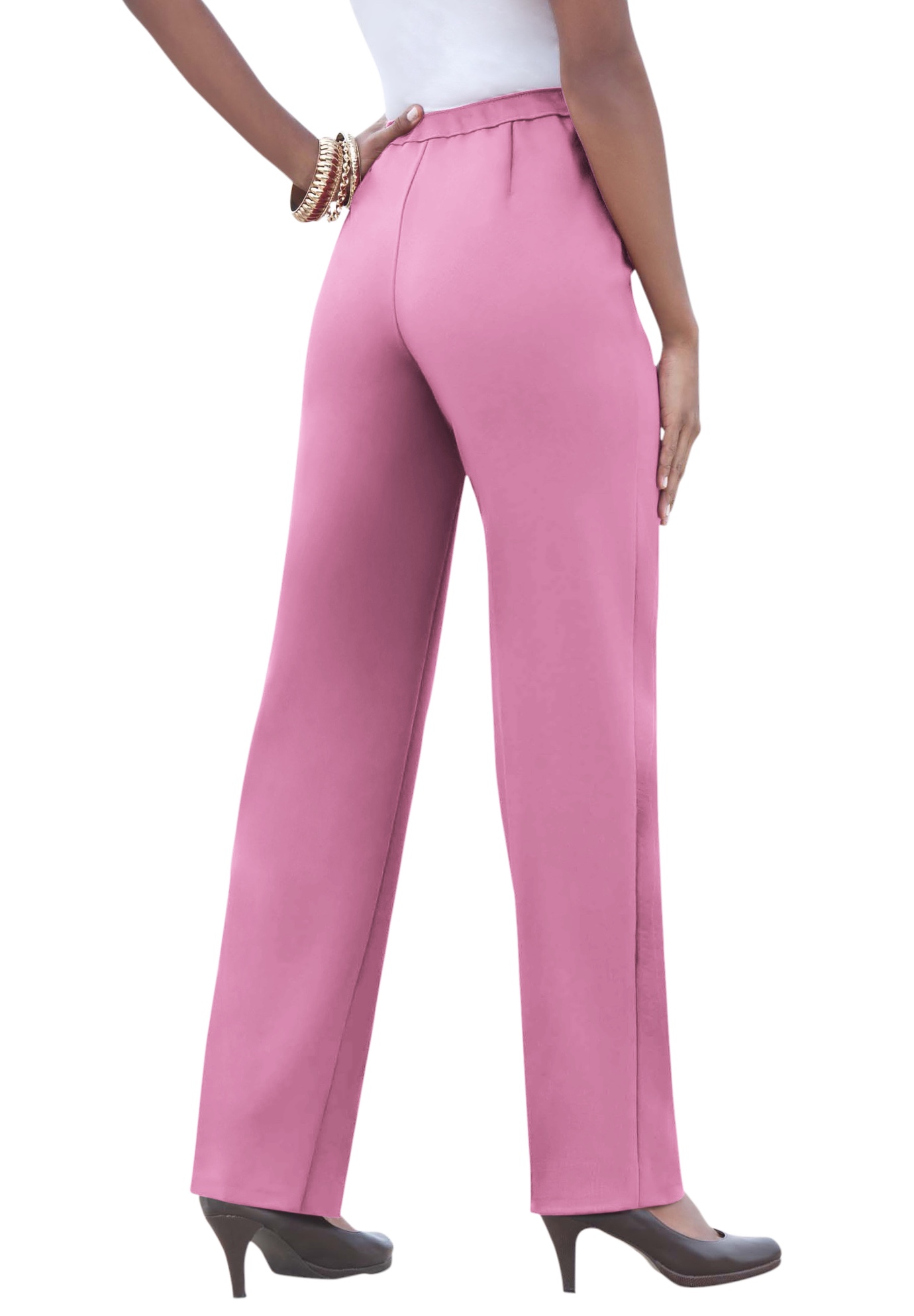 Roaman's Women's Plus Size Plus Size Classic Bend Over Pant - Picture 32 of 72