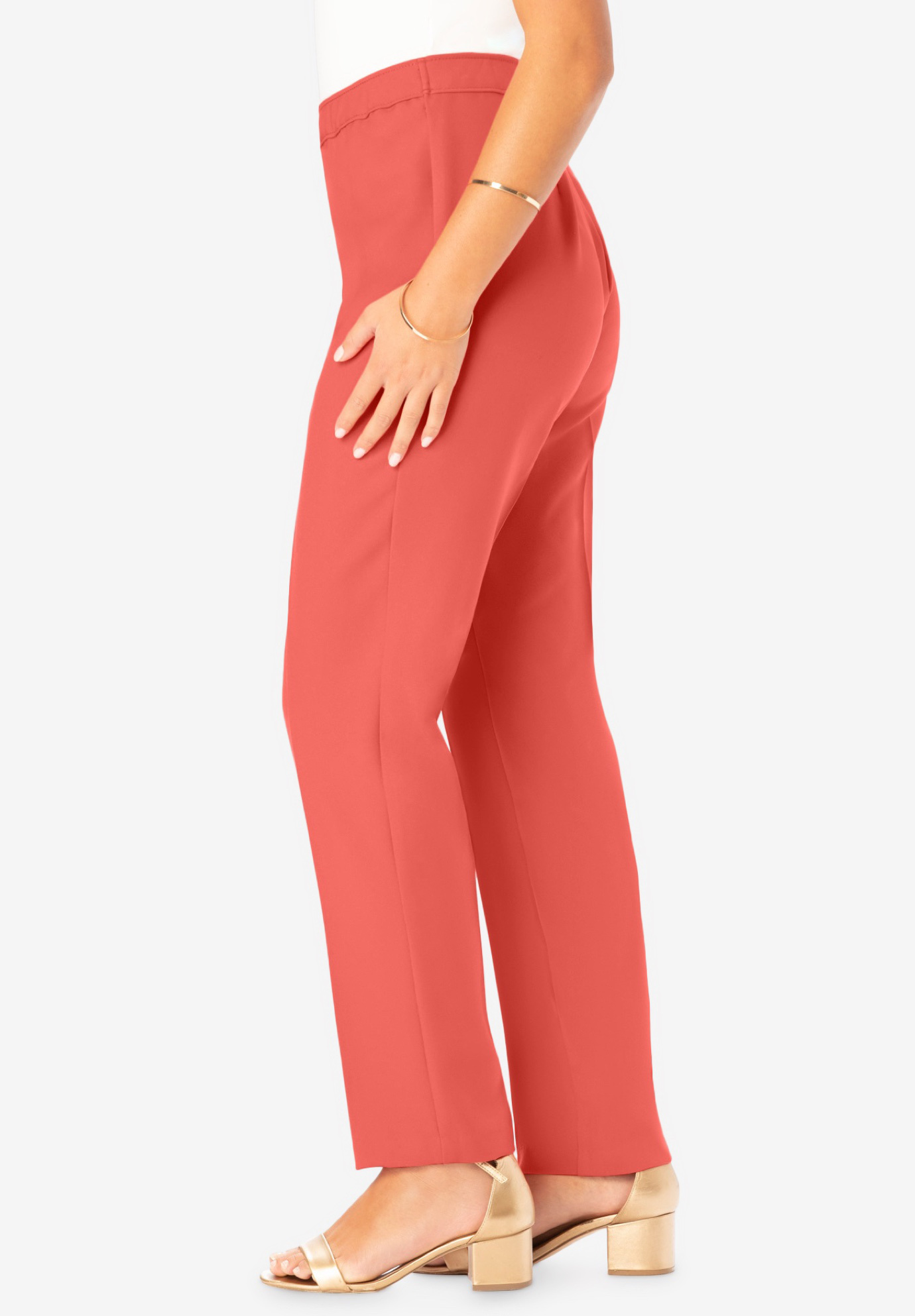 Roaman's Women's Plus Size Plus Size Classic Bend Over Pant - Picture 50 of 72