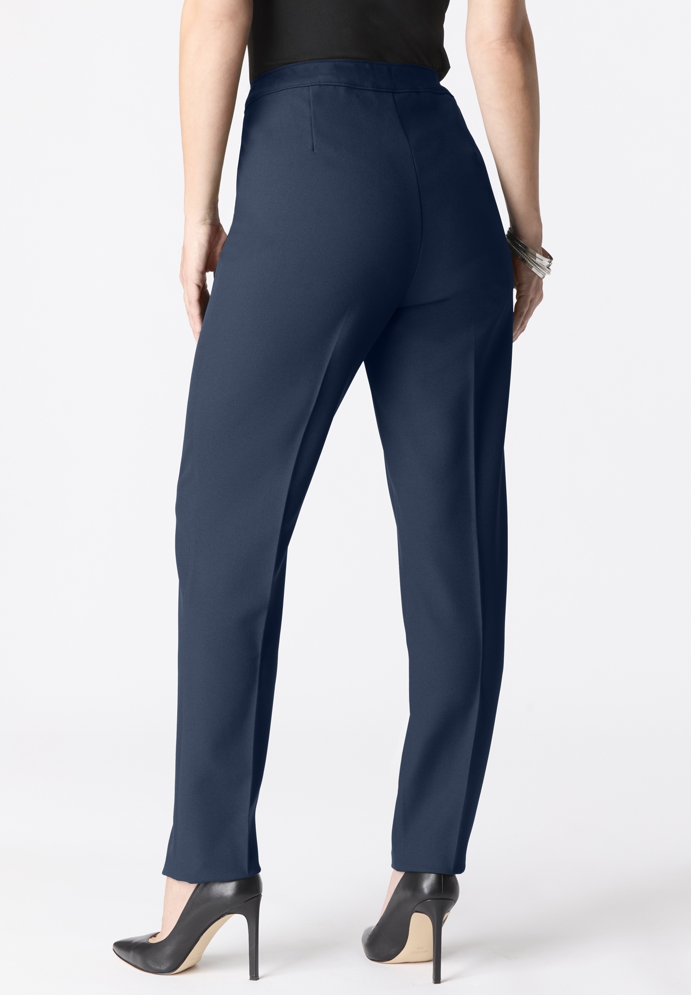 Roaman's Women's Plus Size Plus Size Classic Bend Over Pant - Picture 39 of 72