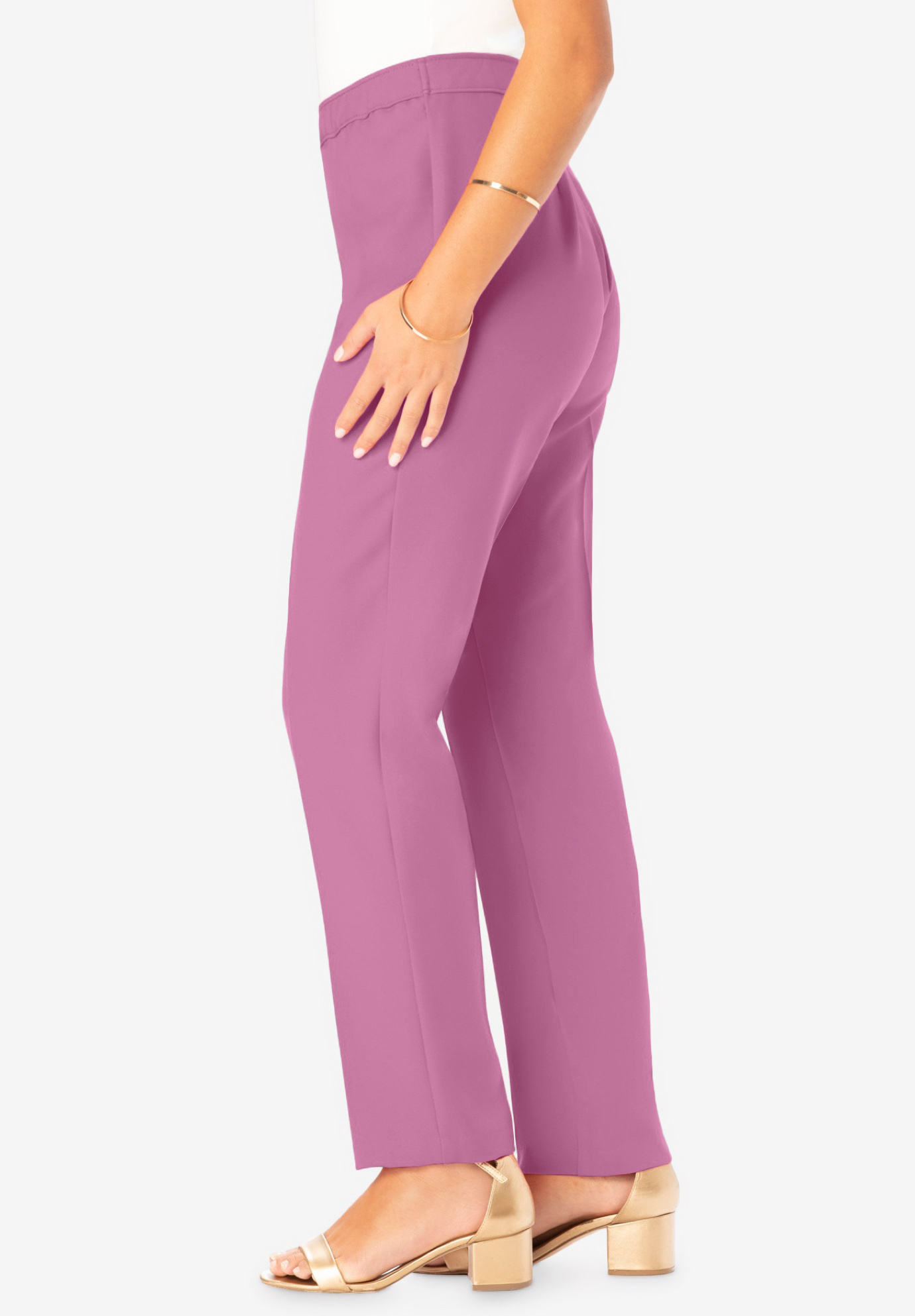 Roaman's Women's Plus Size Plus Size Classic Bend Over Pant - Picture 35 of 72