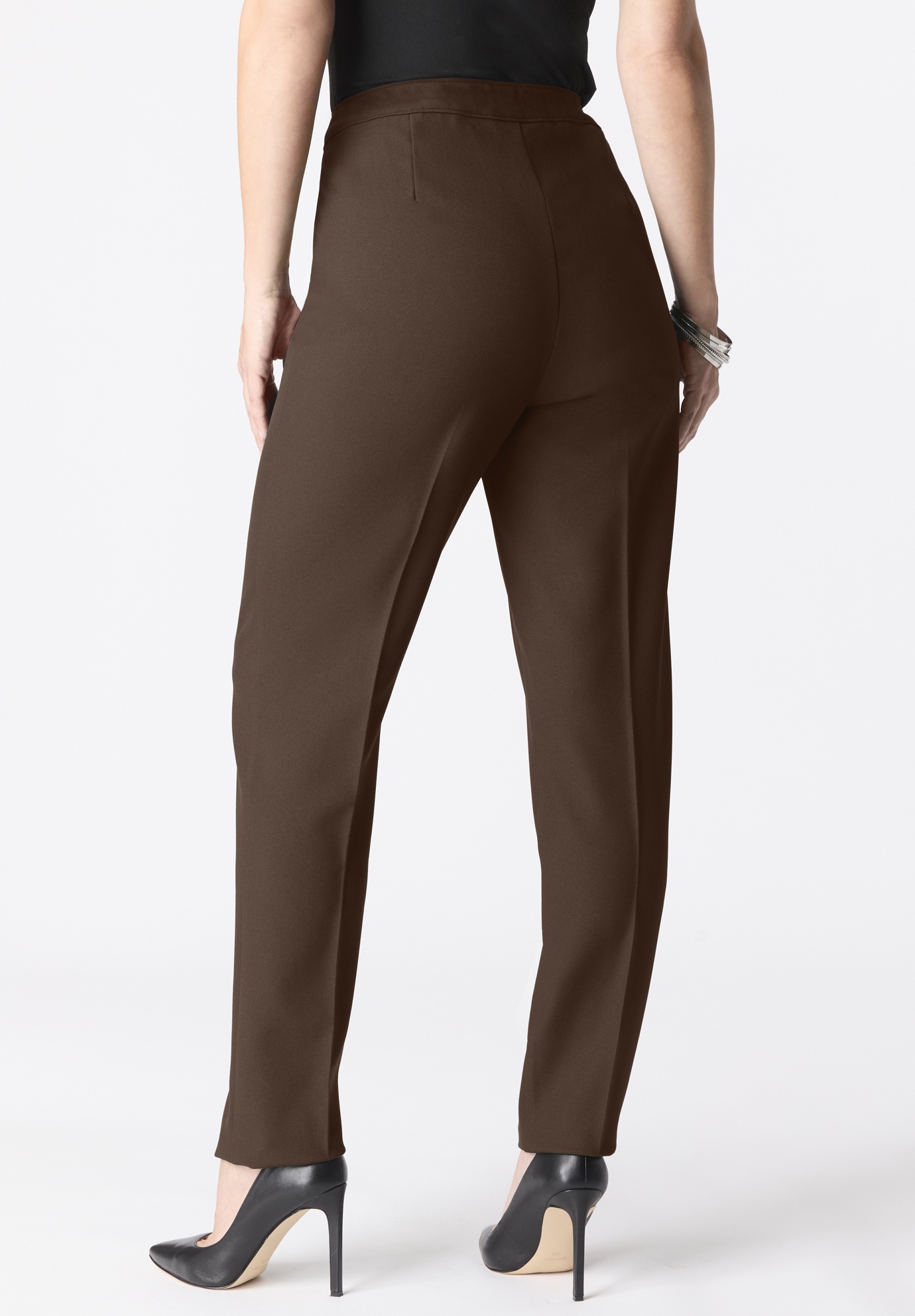 Roaman's Women's Plus Size Plus Size Classic Bend Over Pant - Picture 13 of 72