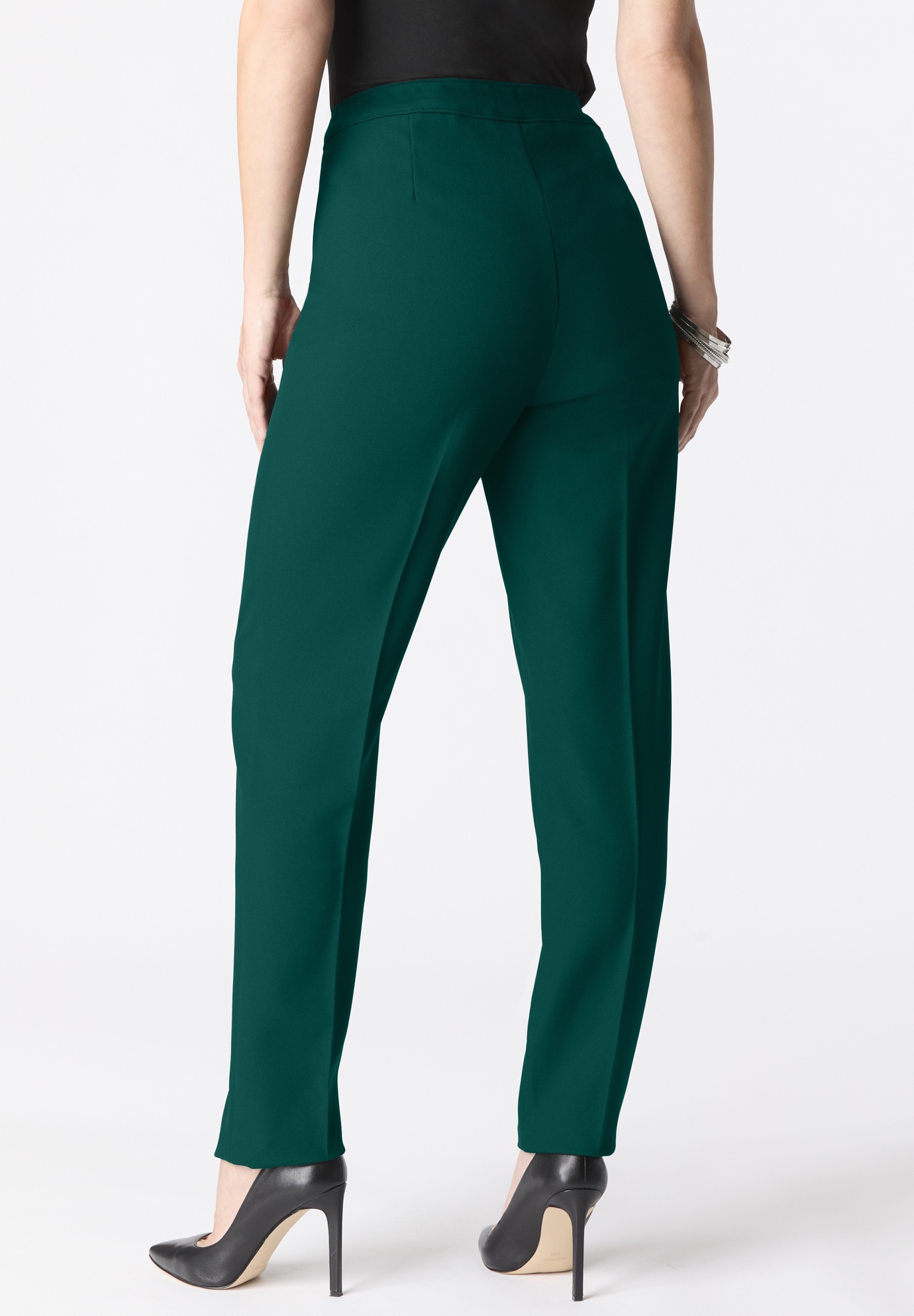 Roaman's Women's Plus Size Plus Size Classic Bend Over Pant - Picture 30 of 72