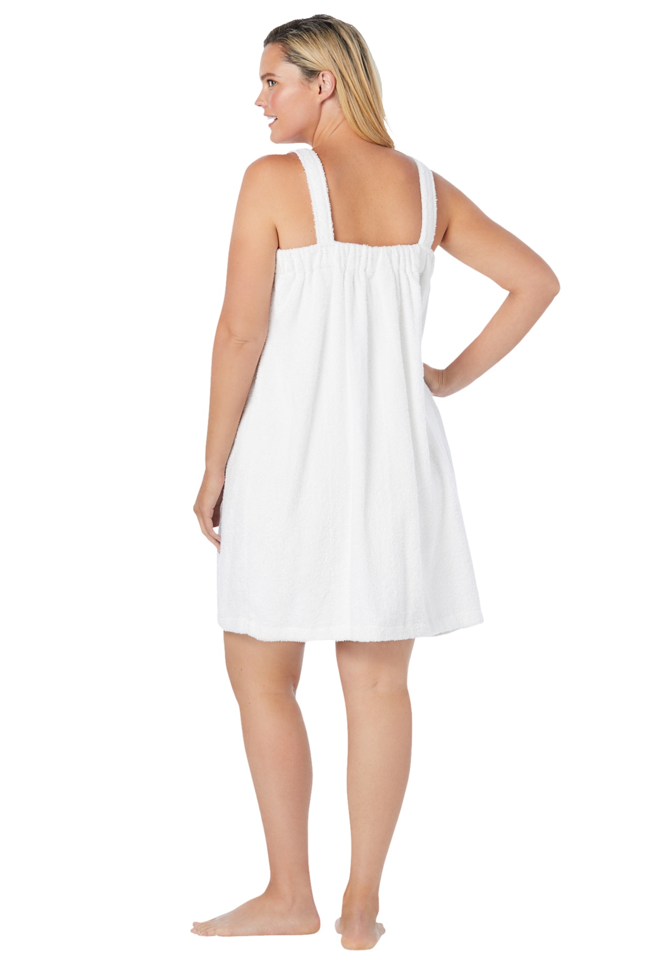 Dreams & Co. Women's Plus Size Terry Towel Wrap Robe eBay