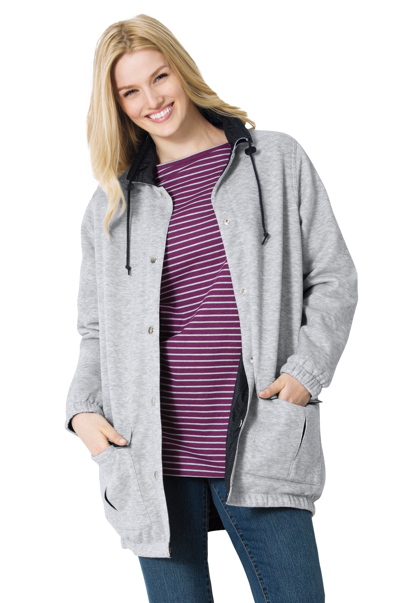 Woman Within Women's Plus Size Fleece 