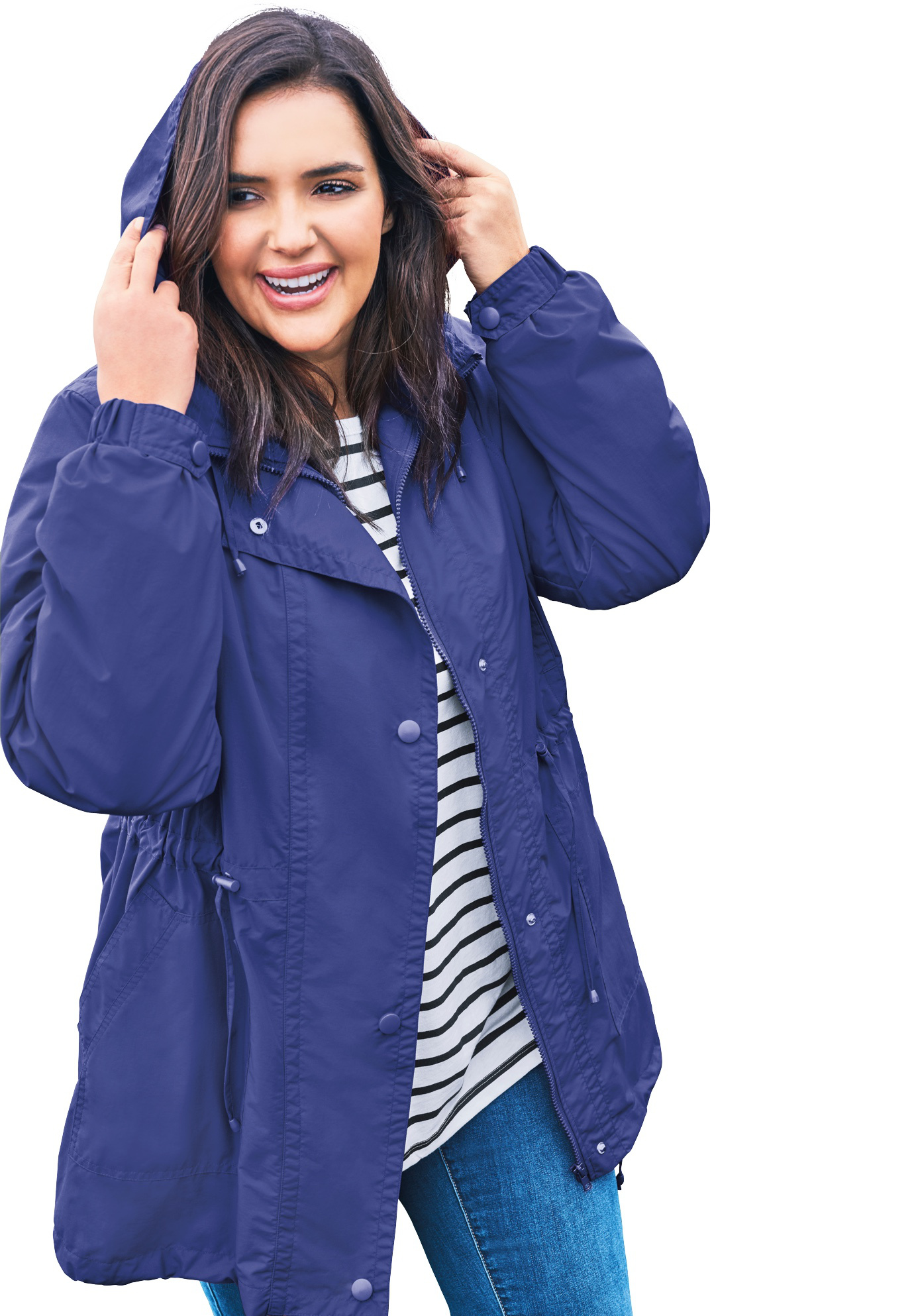 plus size anorak rain jacket