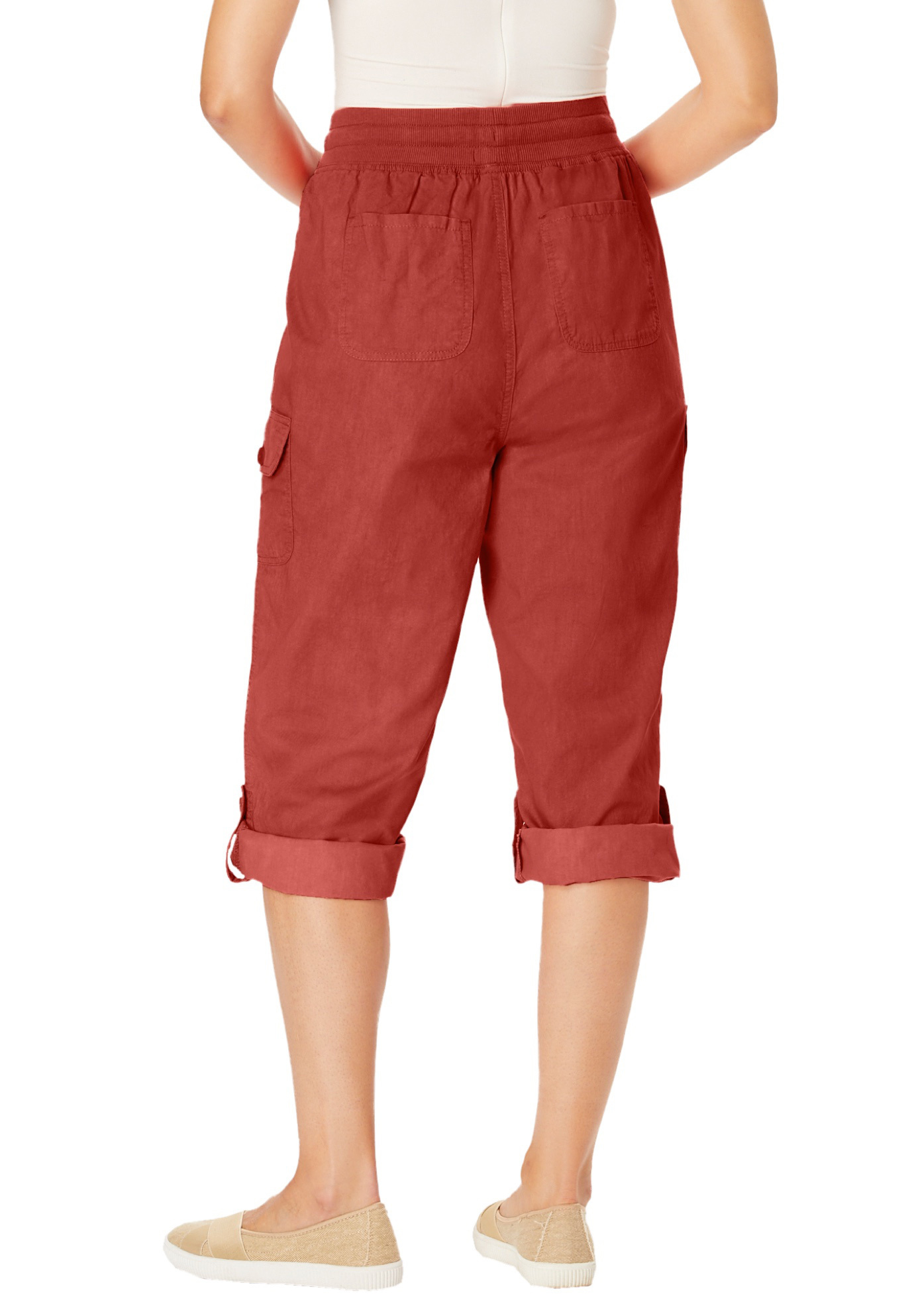 Woman Within Women's Plus Size Convertible Length Cargo Capri Pant eBay