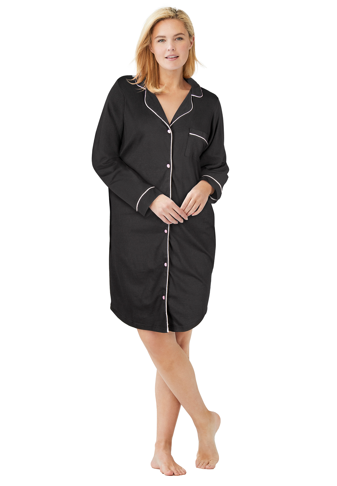 Plus Size Knit Sleep Shirt | eBay