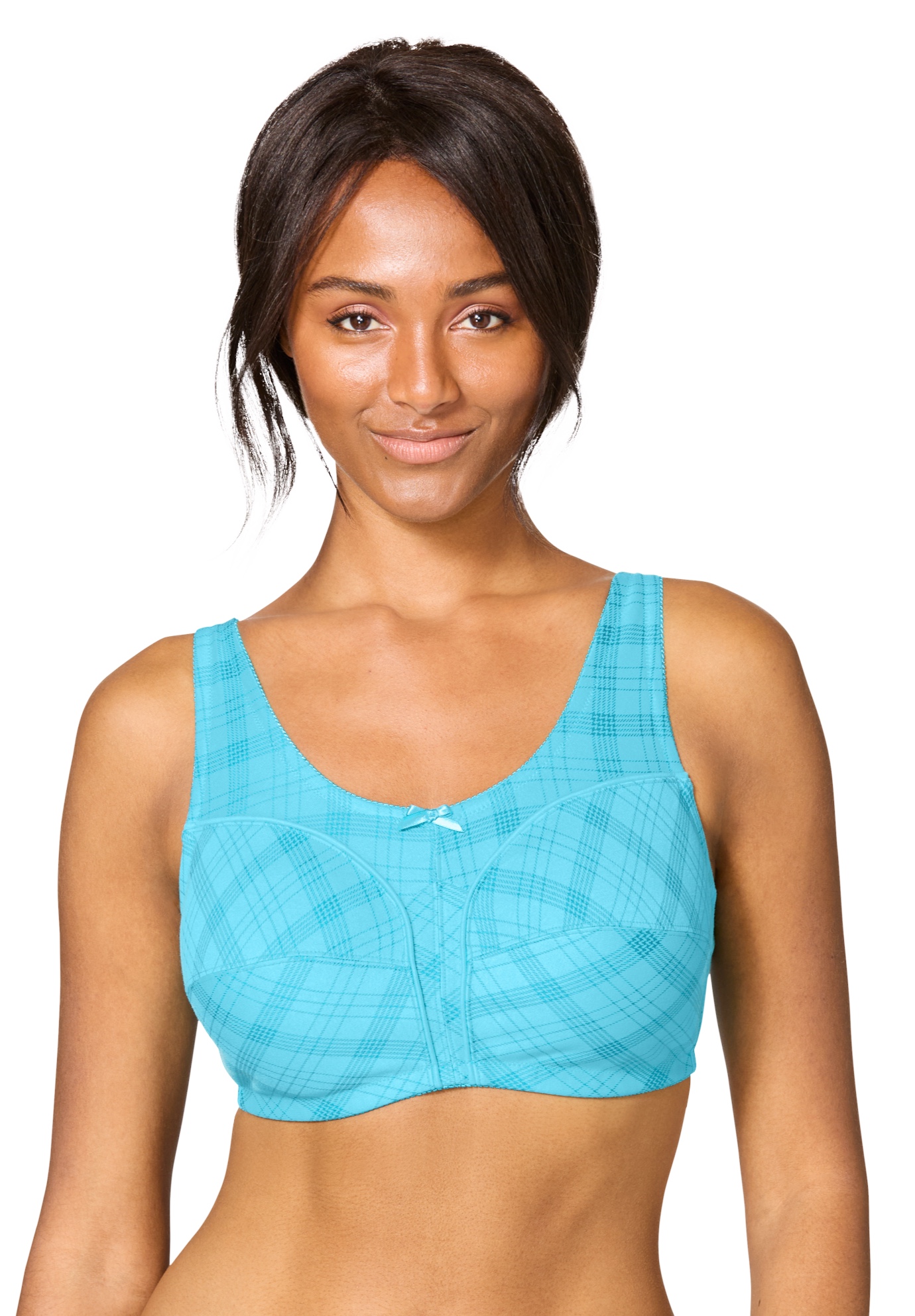 Salsation Cotton Bra サイズS Comfort Choice Women's Plus Size Wireless Back-Close Cotton Bra | eBay