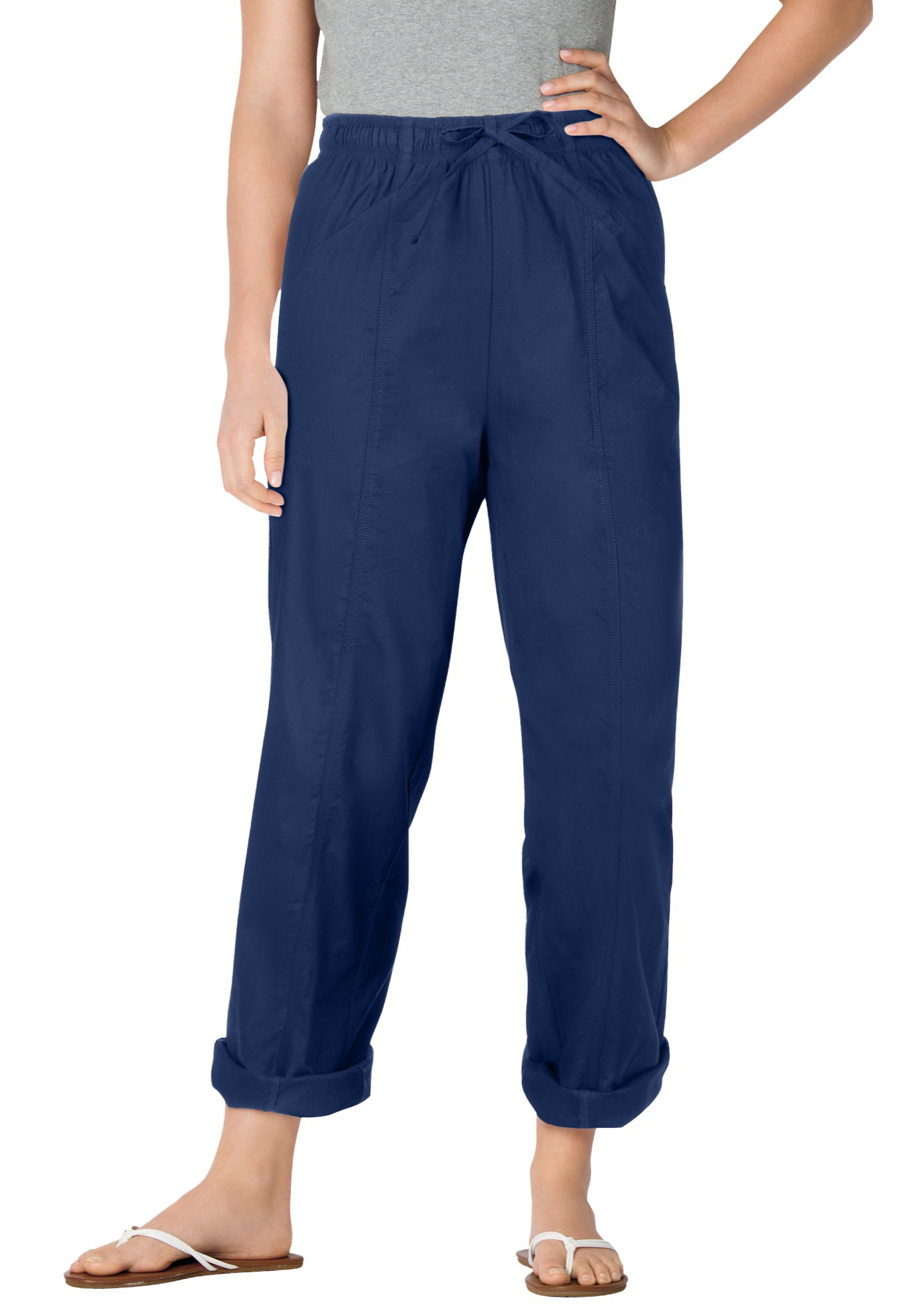 Woman Within Plus Size Petite The Boardwalk Pant - Picture 6 of 14