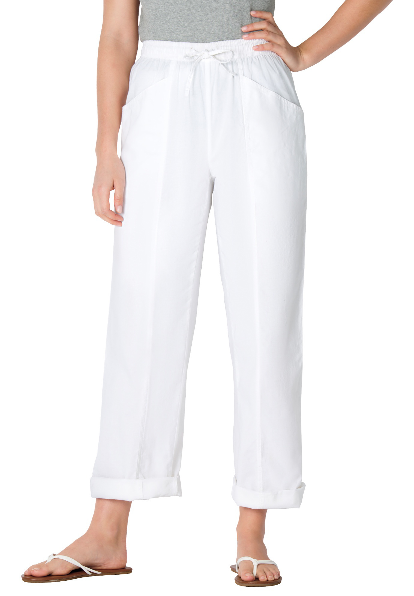 Woman Within Plus Size Petite The Boardwalk Pant - Picture 14 of 14