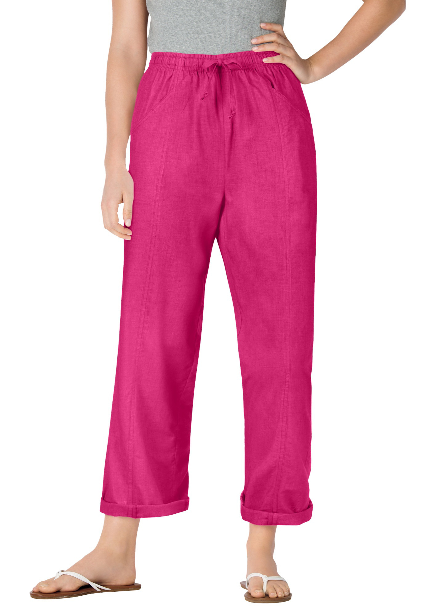 Woman Within Plus Size Petite The Boardwalk Pant - Picture 10 of 14