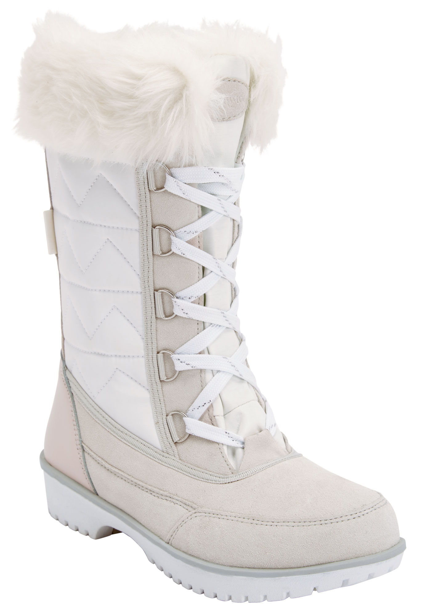 Women's The Eileen Waterproof Boot by Comfortview in White (Size 9 M)