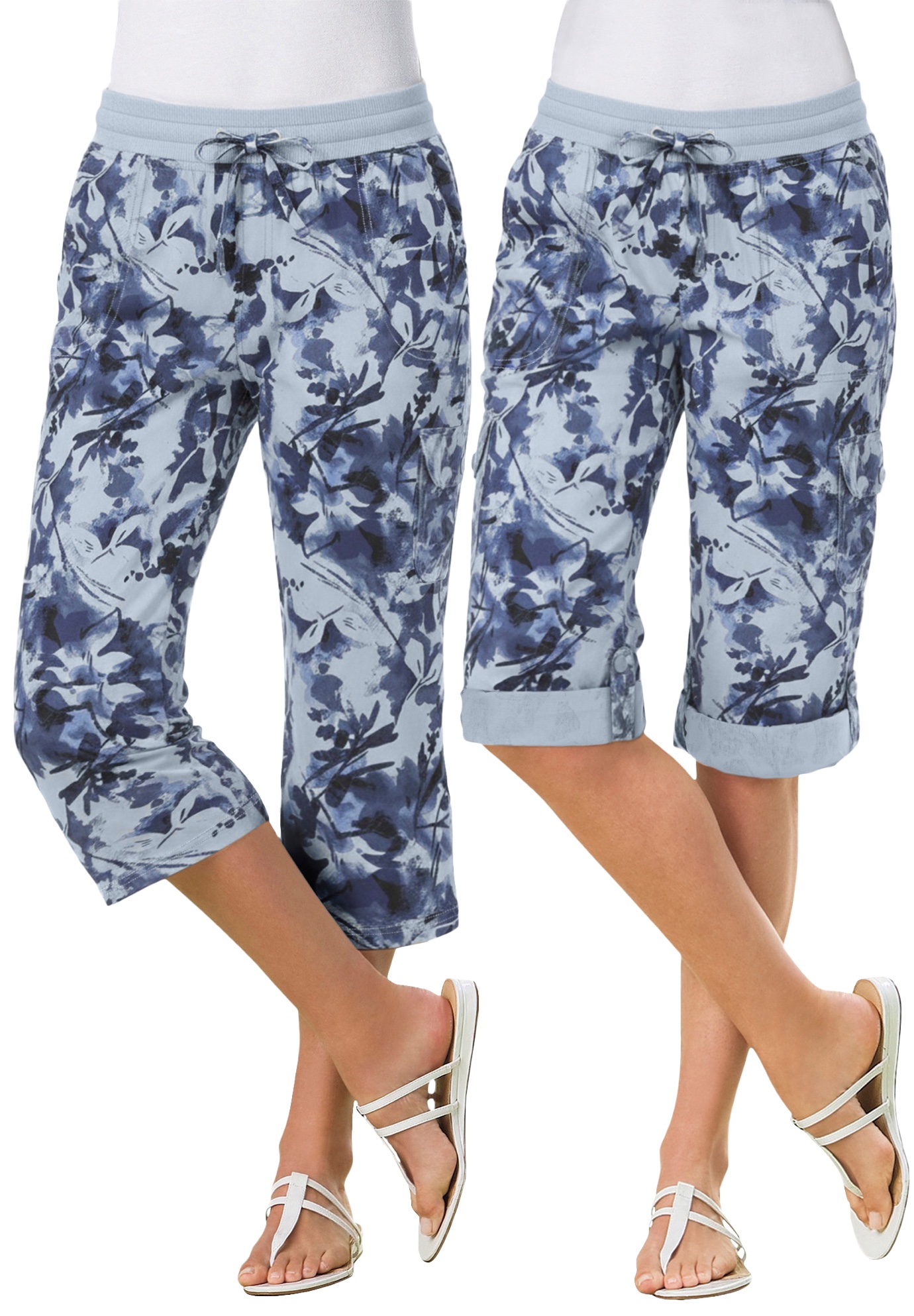 Woman Within Plus Size Convertible Length Cargo Capri/Bermuda - Picture 81 of 97