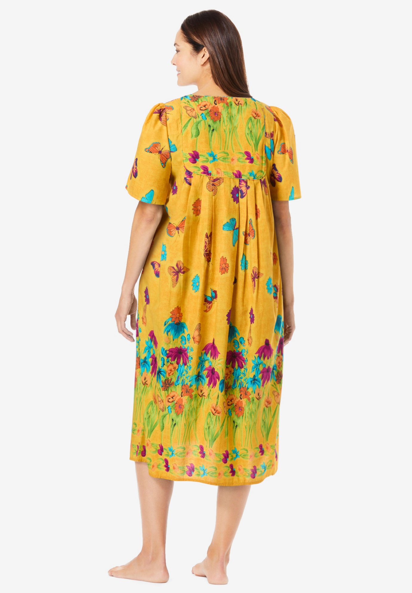 Only Necessities Plus Size Mixed Print Short Lounger - Picture 44 of 45