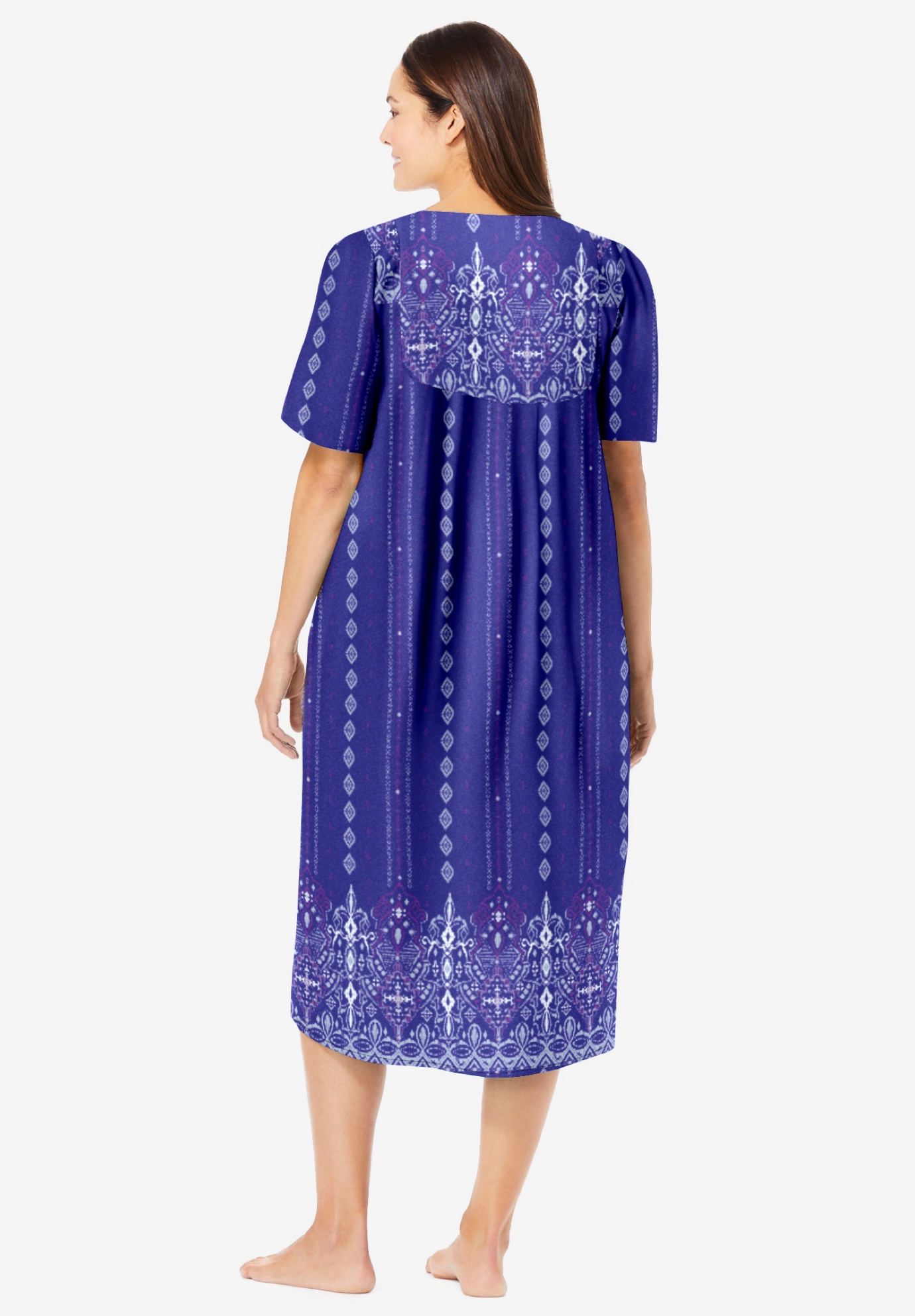 Only Necessities Plus Size Mixed Print Short Lounger - Picture 17 of 45