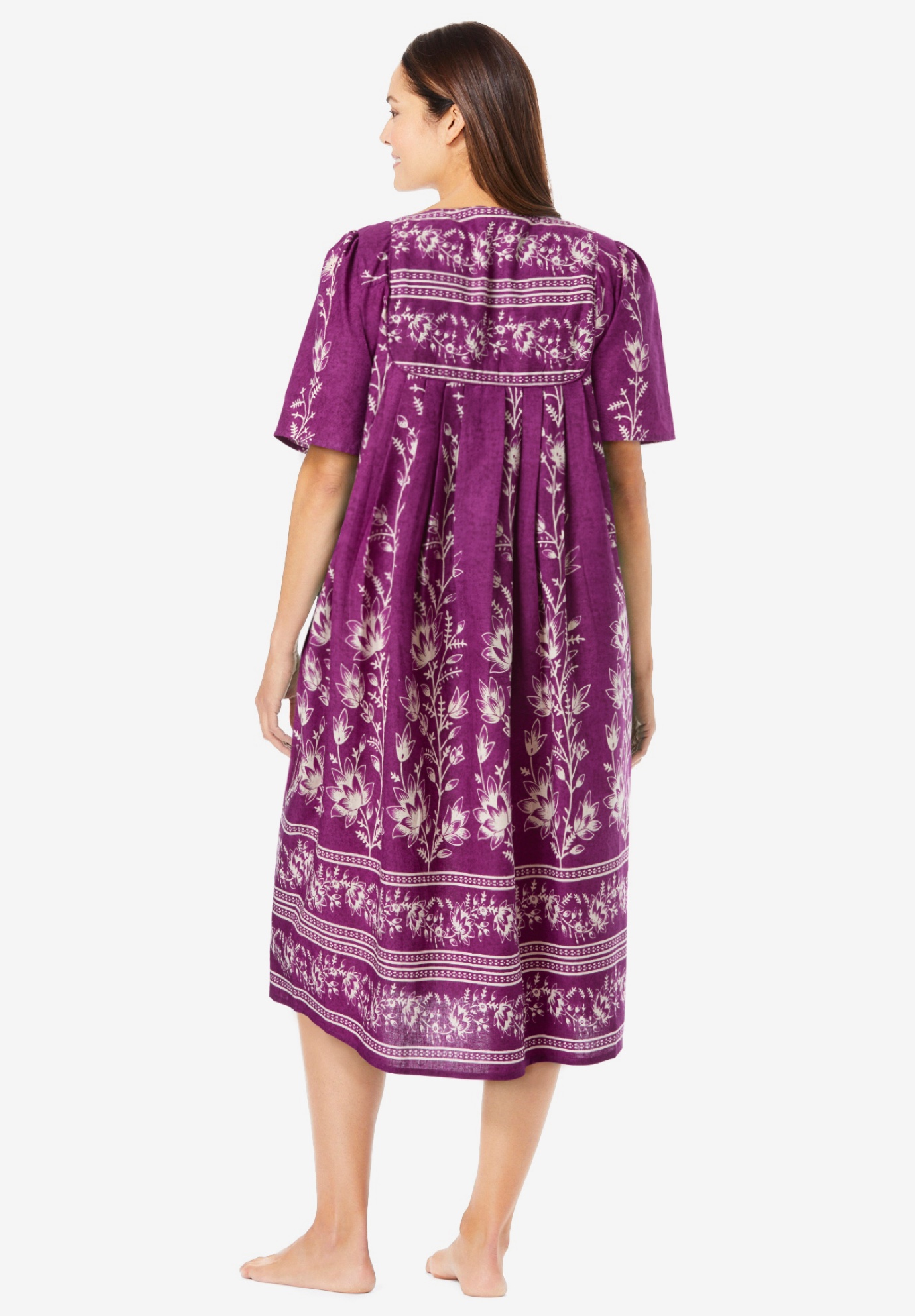 Only Necessities Plus Size Mixed Print Short Lounger - Picture 19 of 45