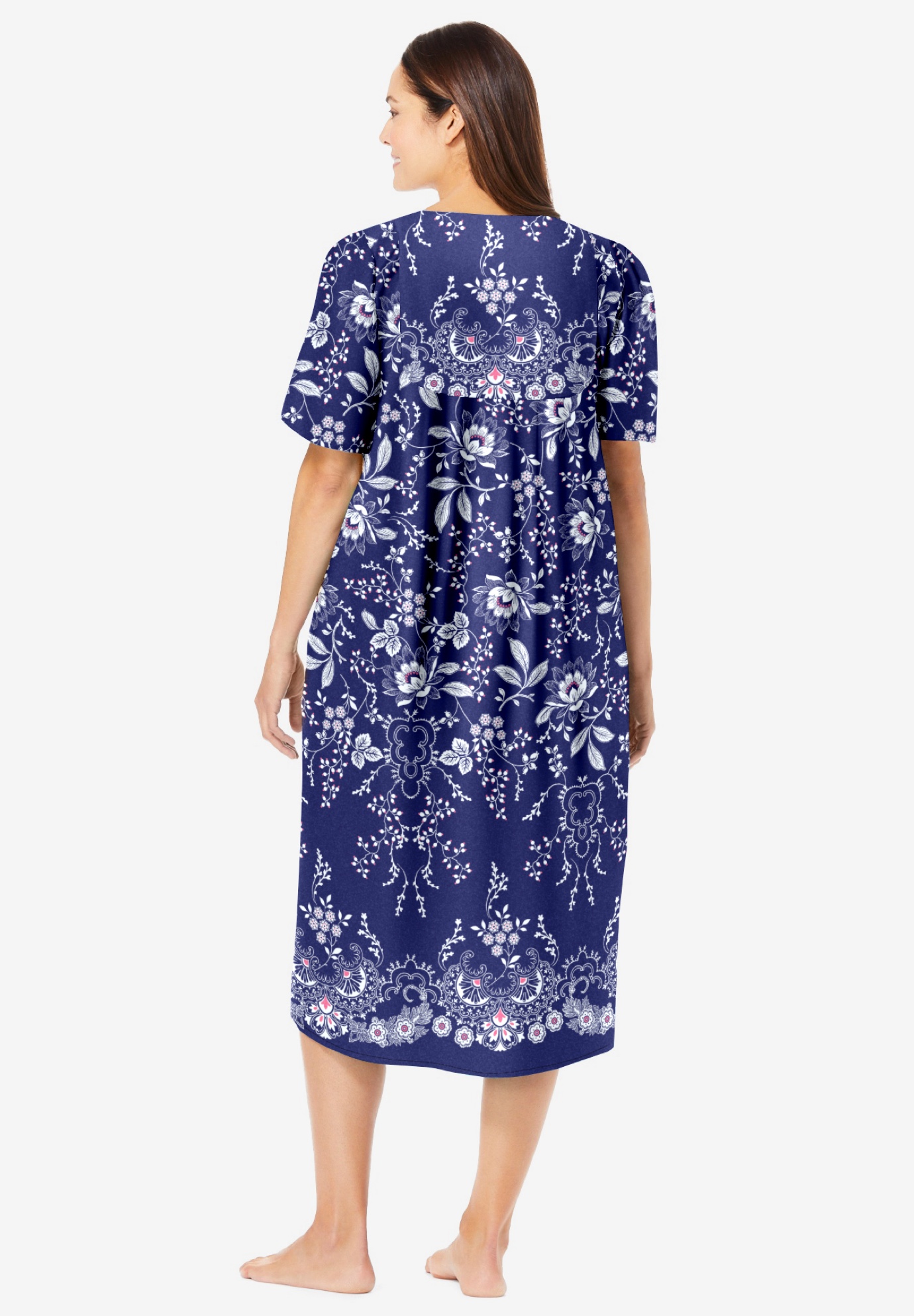 Only Necessities Plus Size Mixed Print Short Lounger - Picture 31 of 45