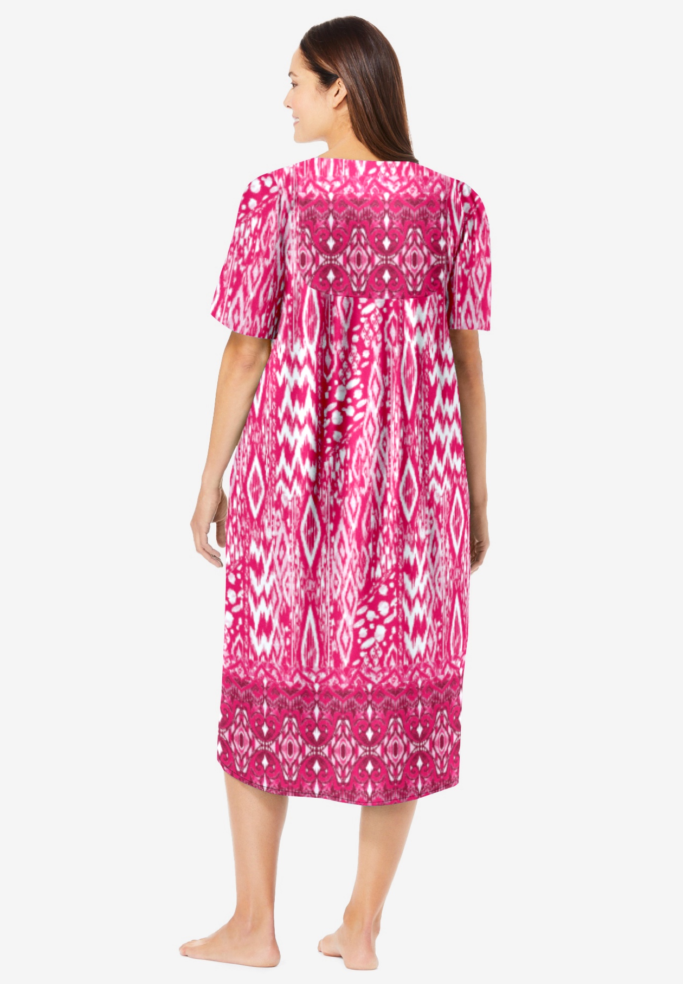 Only Necessities Plus Size Mixed Print Short Lounger - Picture 40 of 45