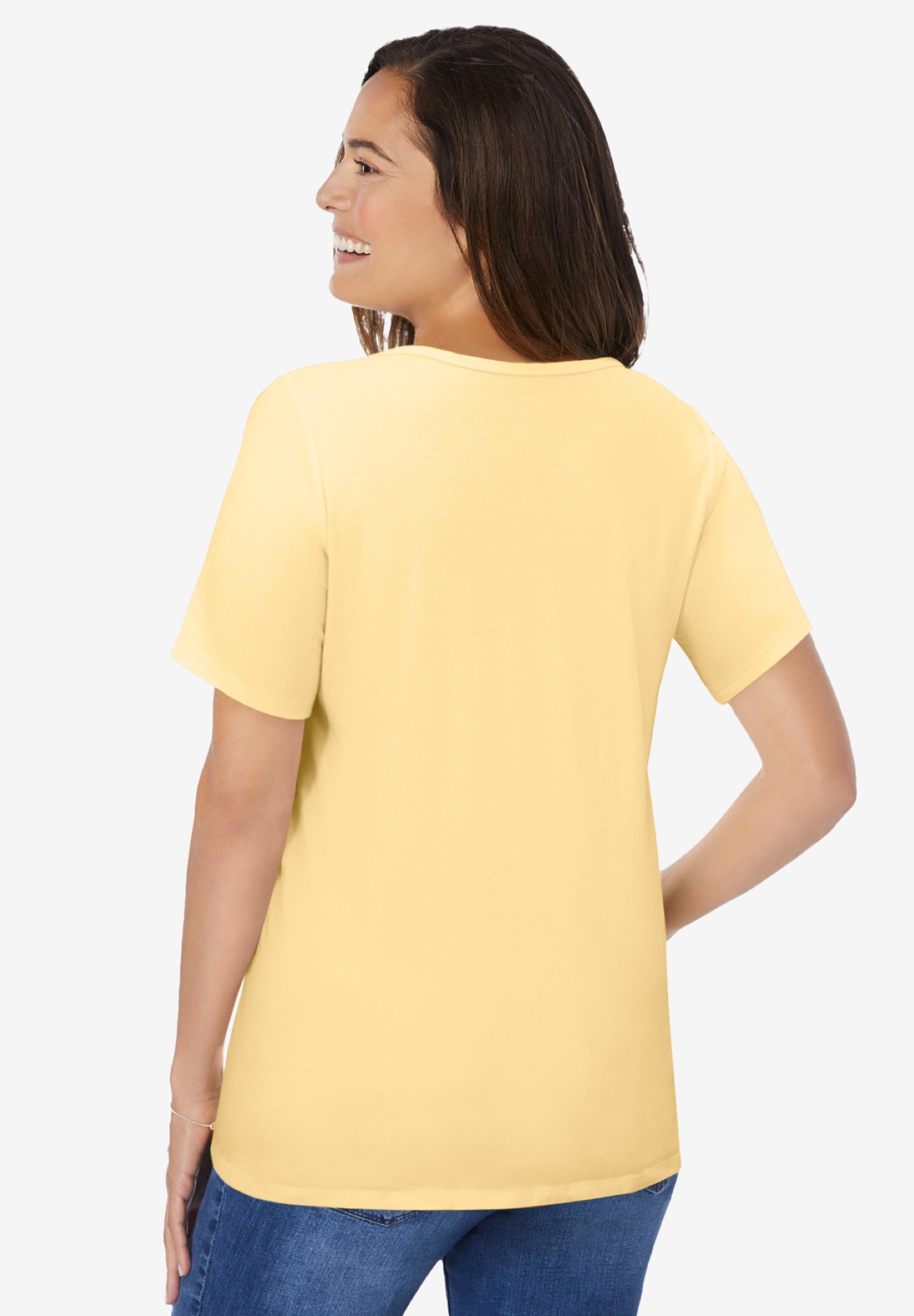 Woman Within Plus Size Ruffle Tee - Picture 7 of 23