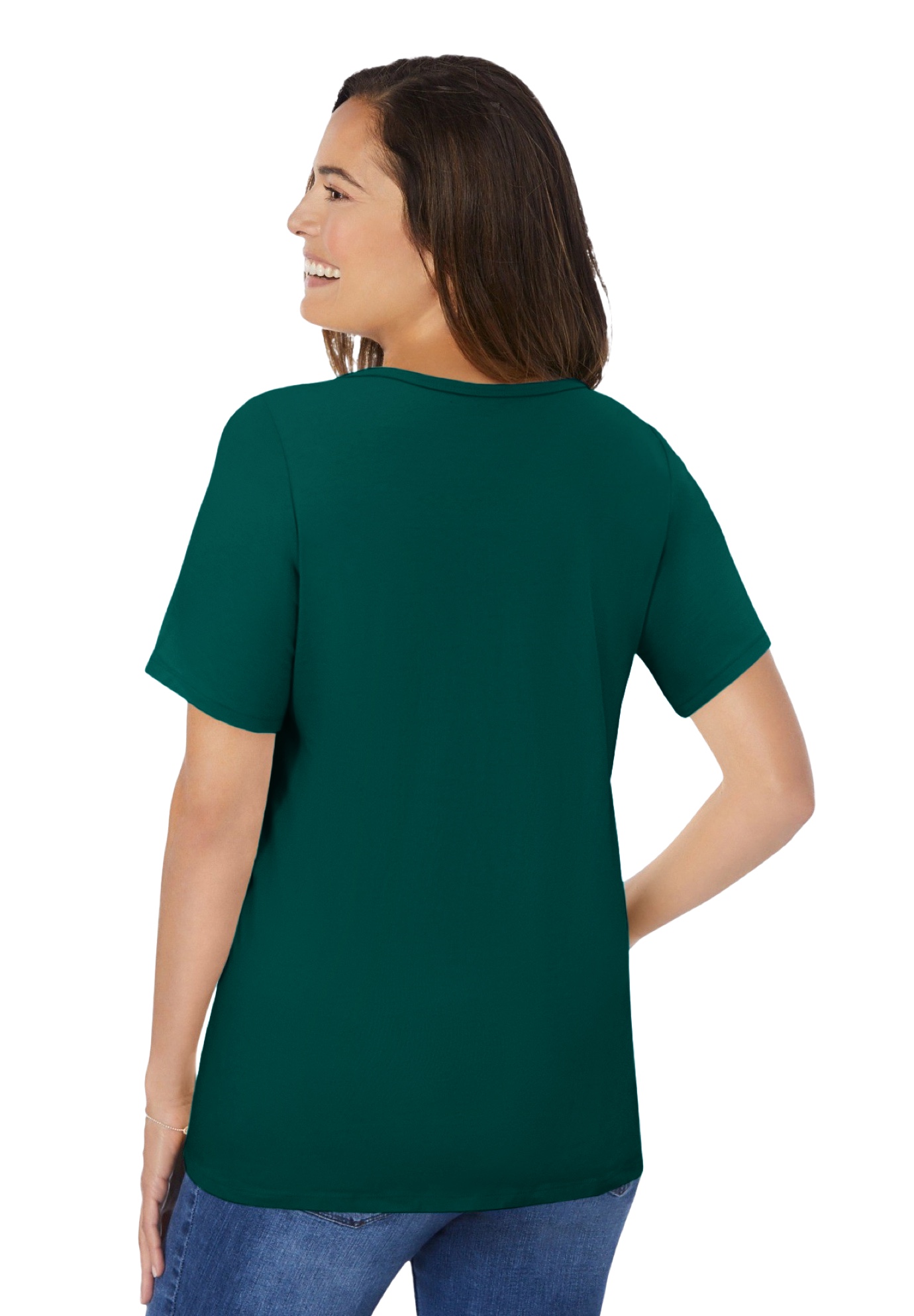 Woman Within Plus Size Ruffle Tee - Picture 13 of 23