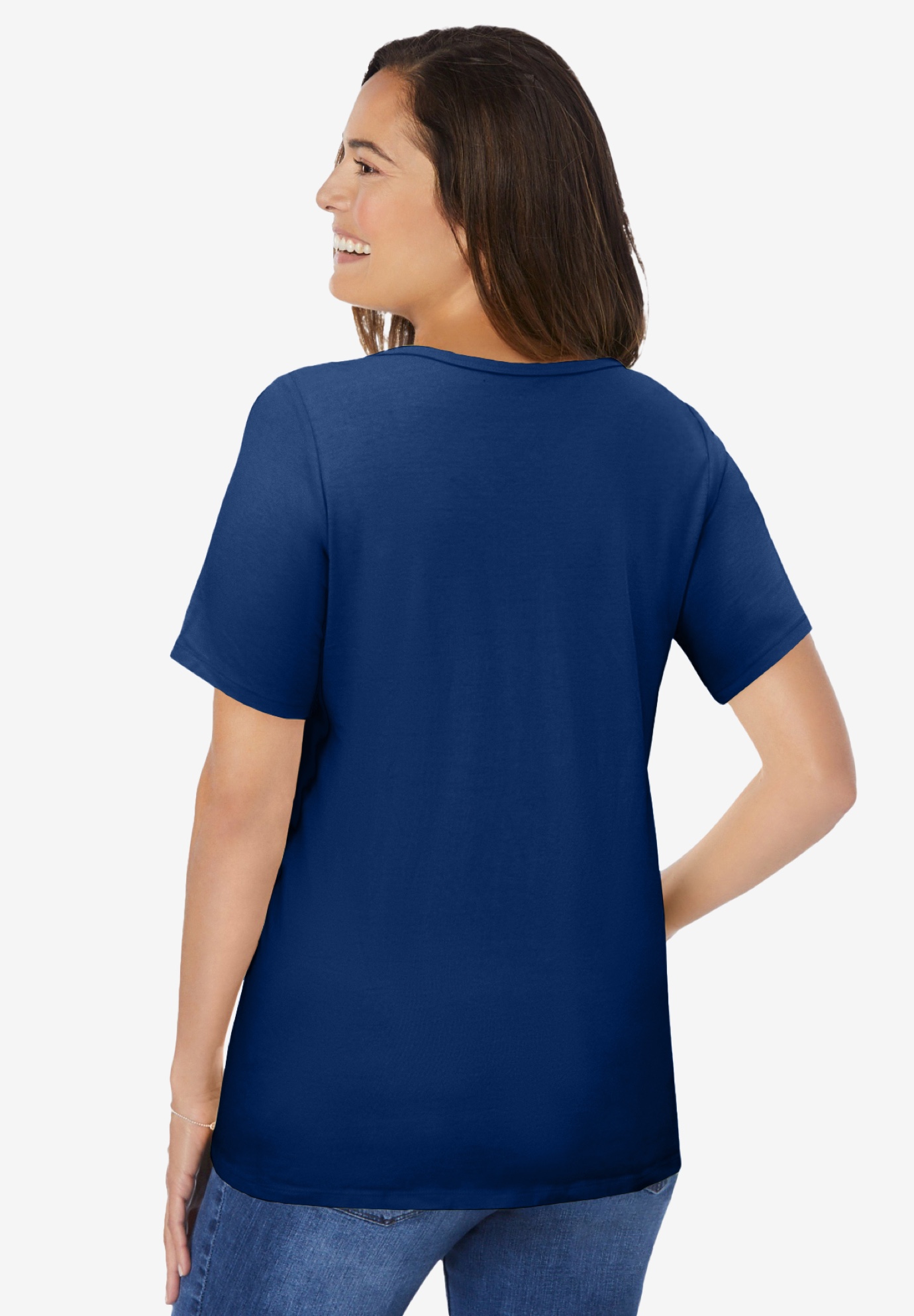 Woman Within Plus Size Ruffle Tee - Picture 16 of 23