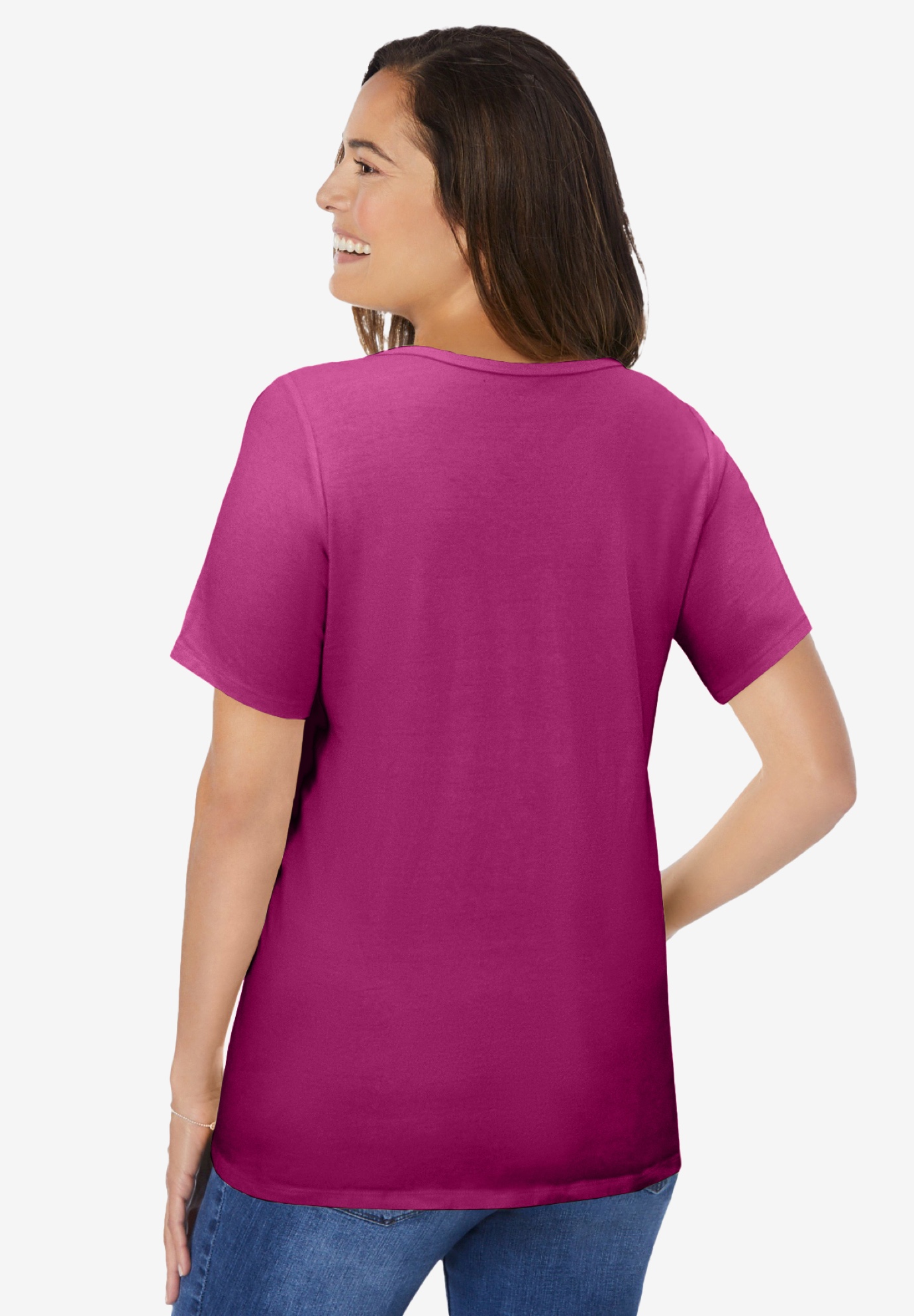 Woman Within Plus Size Ruffle Tee - Picture 22 of 23