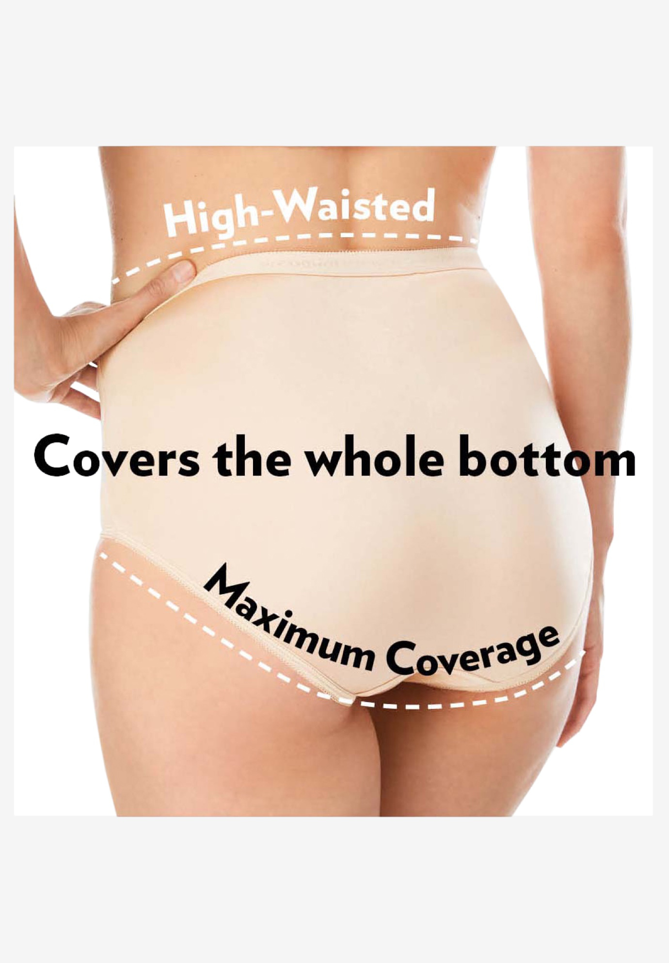 Comfort Choice Plus Size Full Coverage Stretch Cotton Brief 5-Pack - Picture 20 of 45