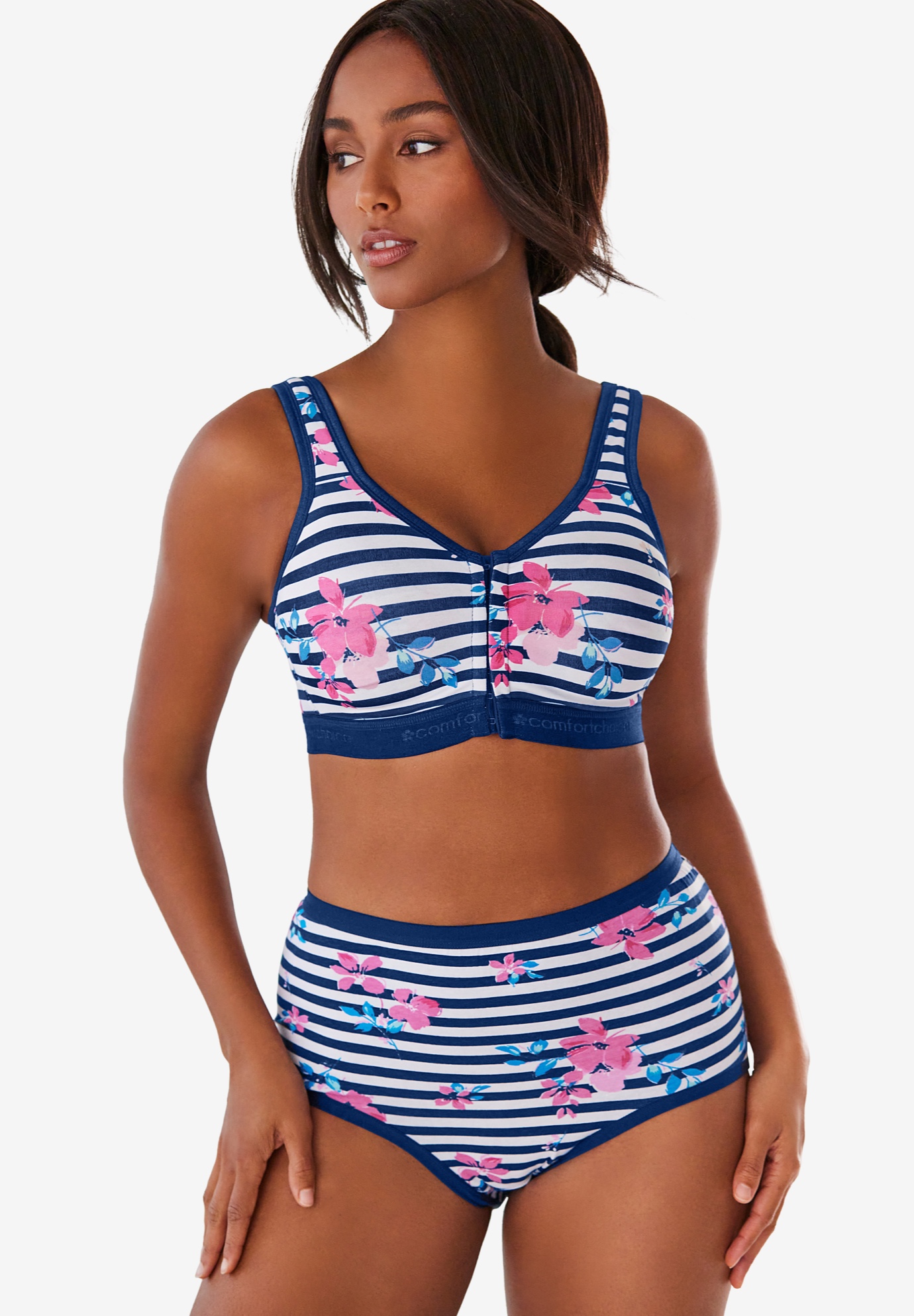 Comfort Choice Plus Size Full Coverage Stretch Cotton Brief 5-Pack - Picture 27 of 45