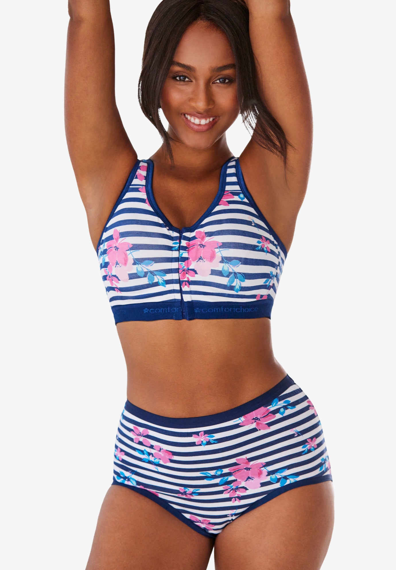 Comfort Choice Plus Size Full Coverage Stretch Cotton Brief 5-Pack - Picture 28 of 45