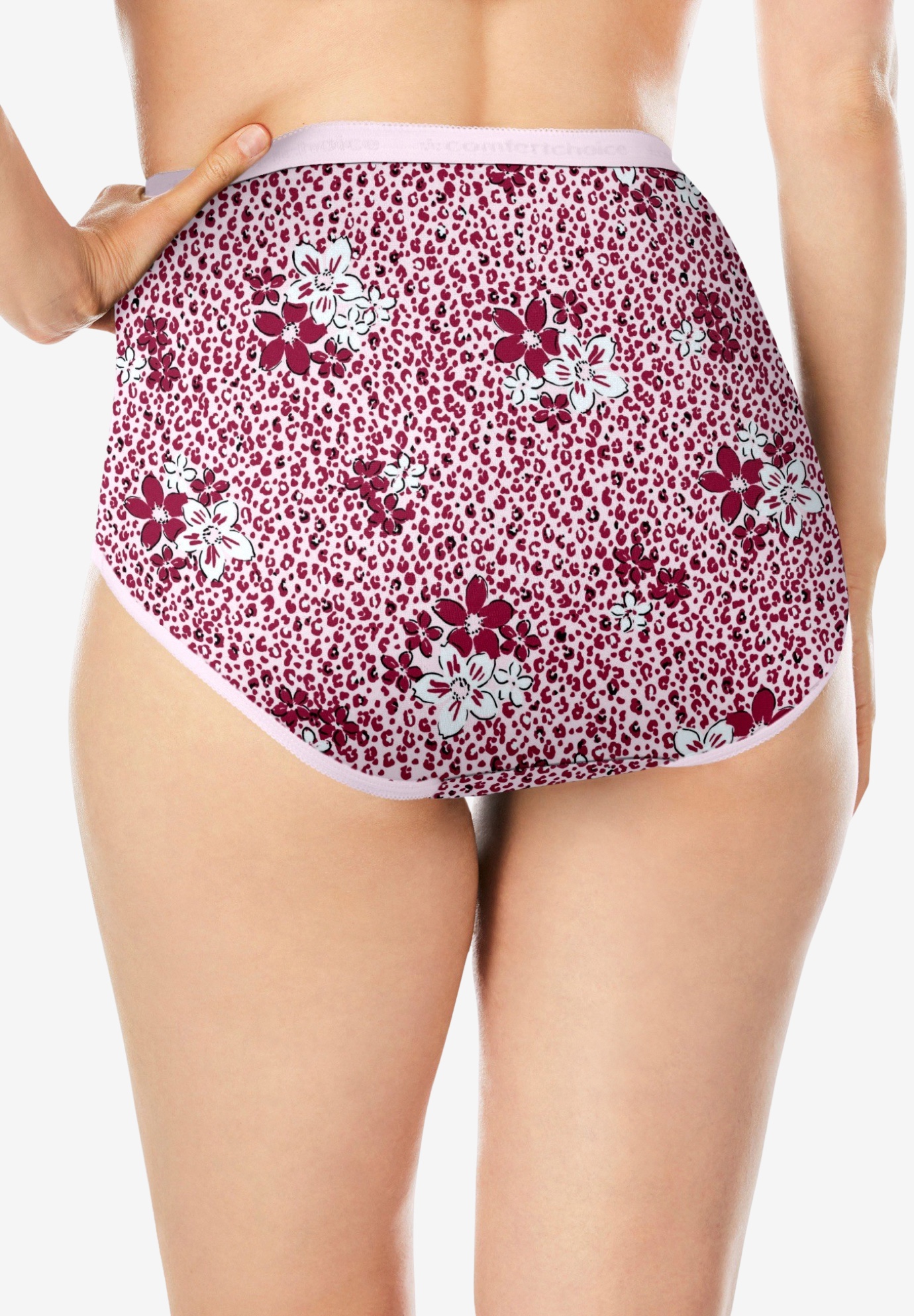 Comfort Choice Plus Size Full Coverage Stretch Cotton Brief 5-Pack - Picture 44 of 45