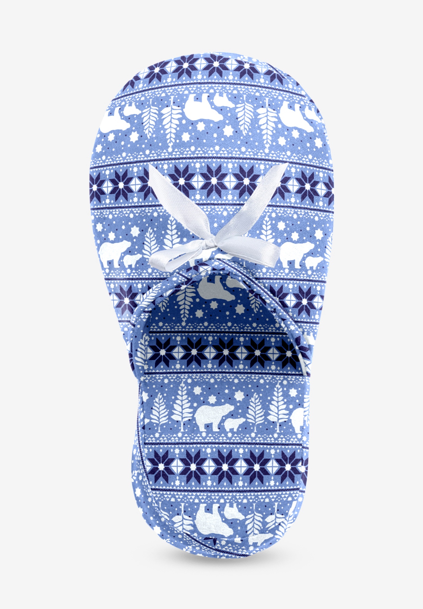 Dreams & Co. Plus Size Cotton Slipper.