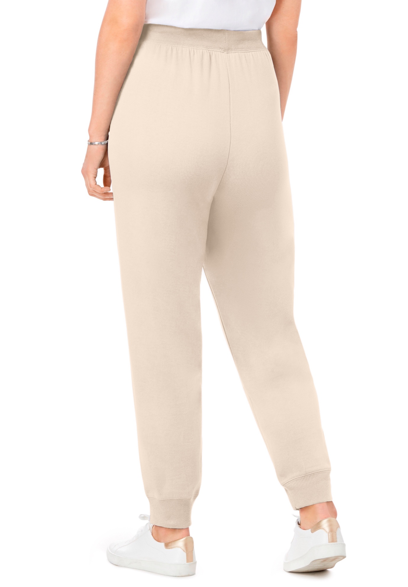 Woman Within Plus Size Petite Better-Fleece Pull-On Jogger Sweatpants - Picture 38 of 46