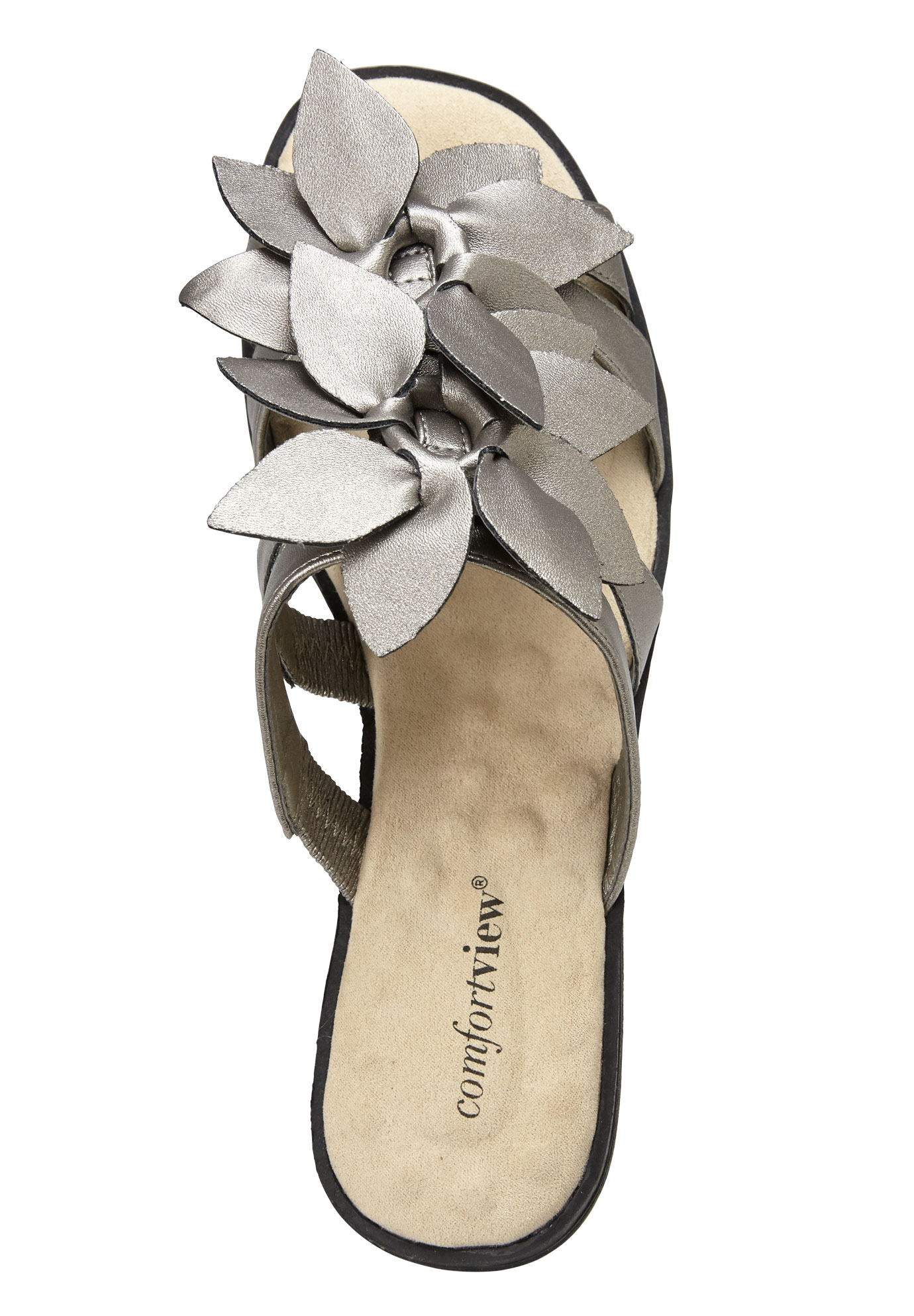 Comfortview Women's The Paula Slip On Sandal (Wide Widths Available) - Picture 20 of 30