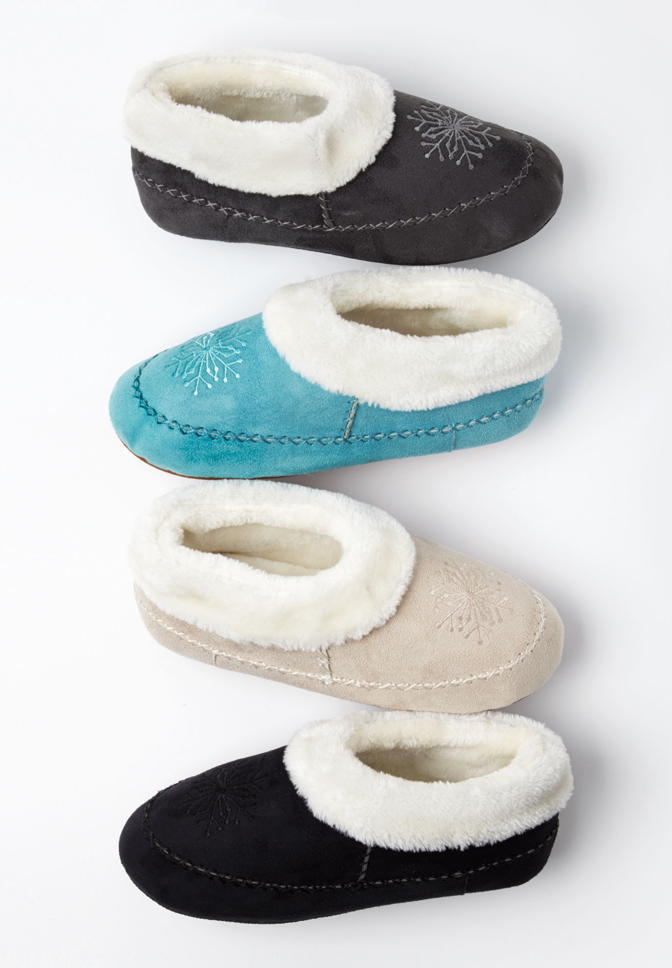 Comfortview Women's Wide Width The Snowflake Slipper Slippers | eBay